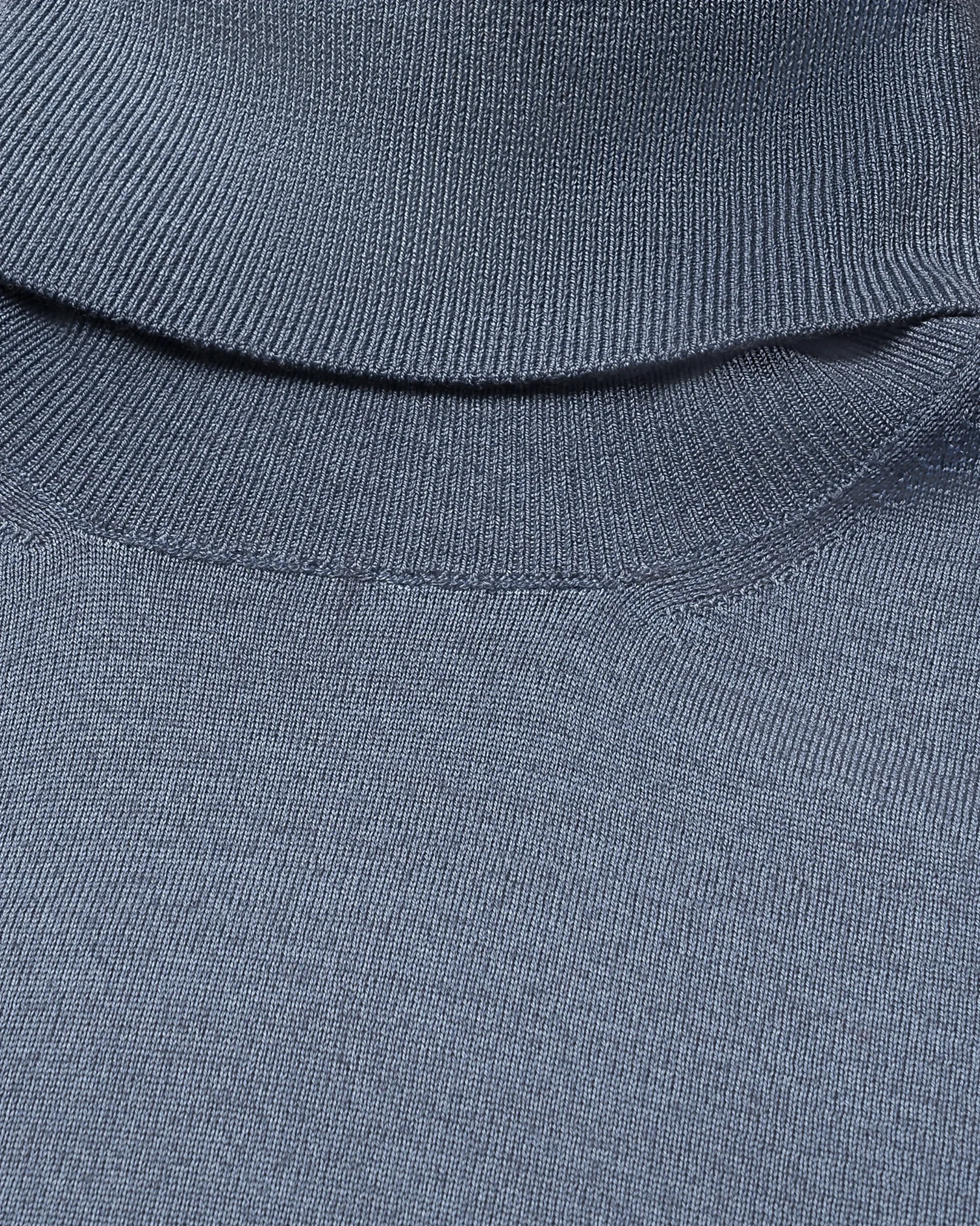 Eton - light blue merino vintage turtle neck