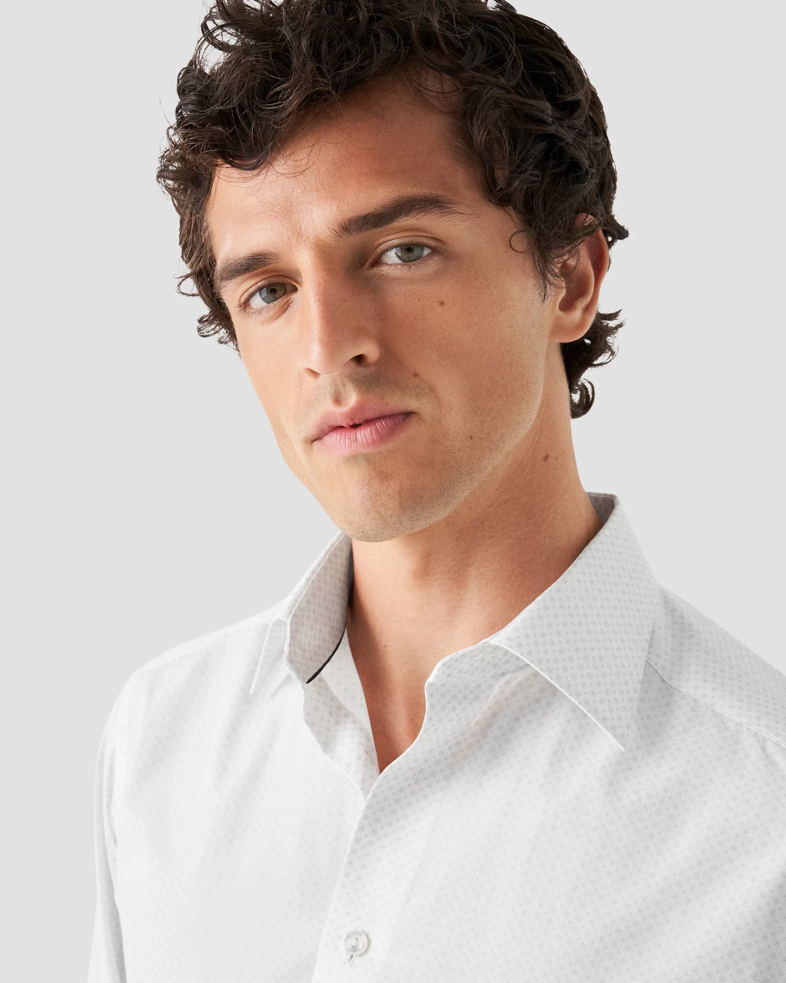 White Poplin Shirt - Eton