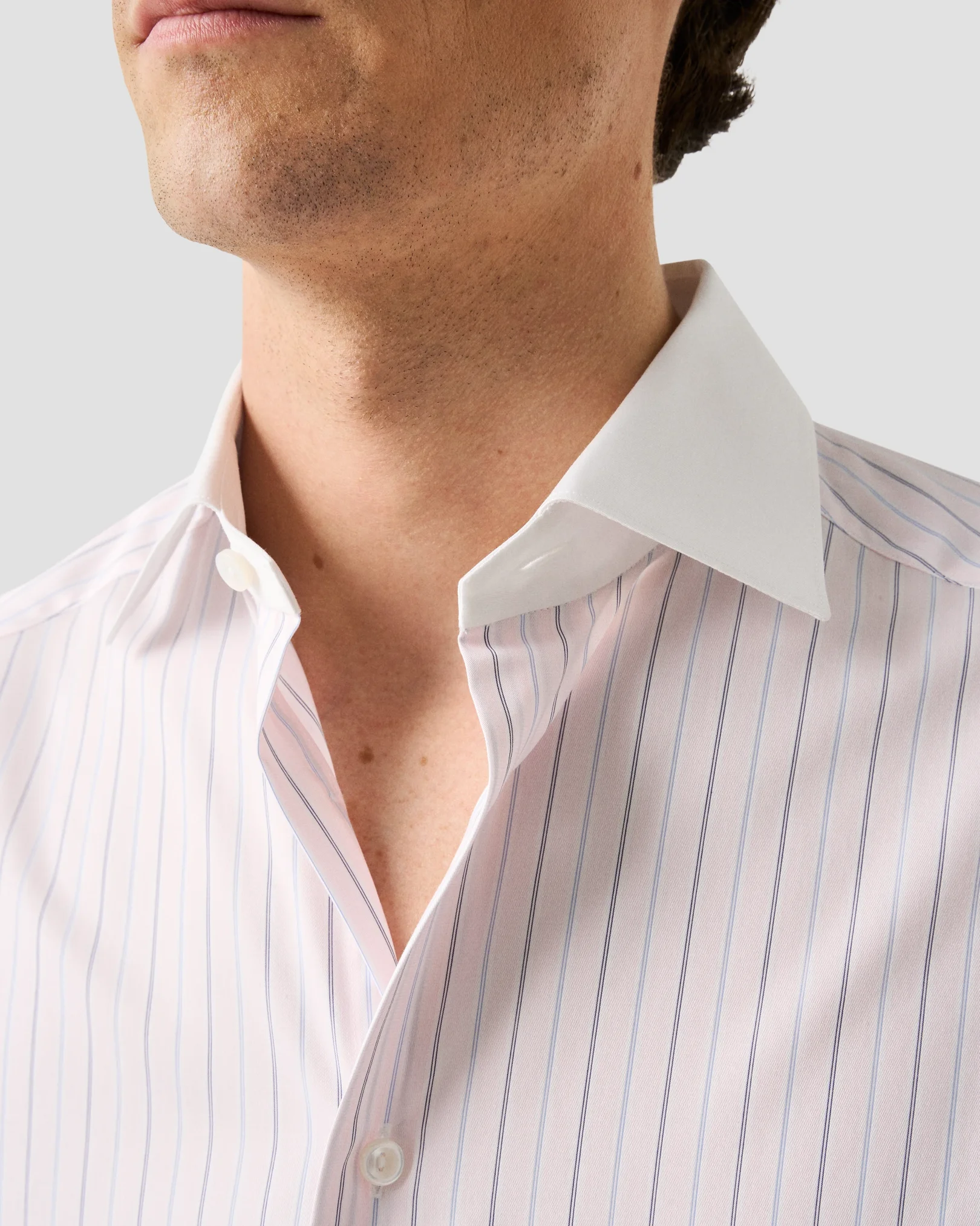 Eton - White Collar Supima 120 Shirt