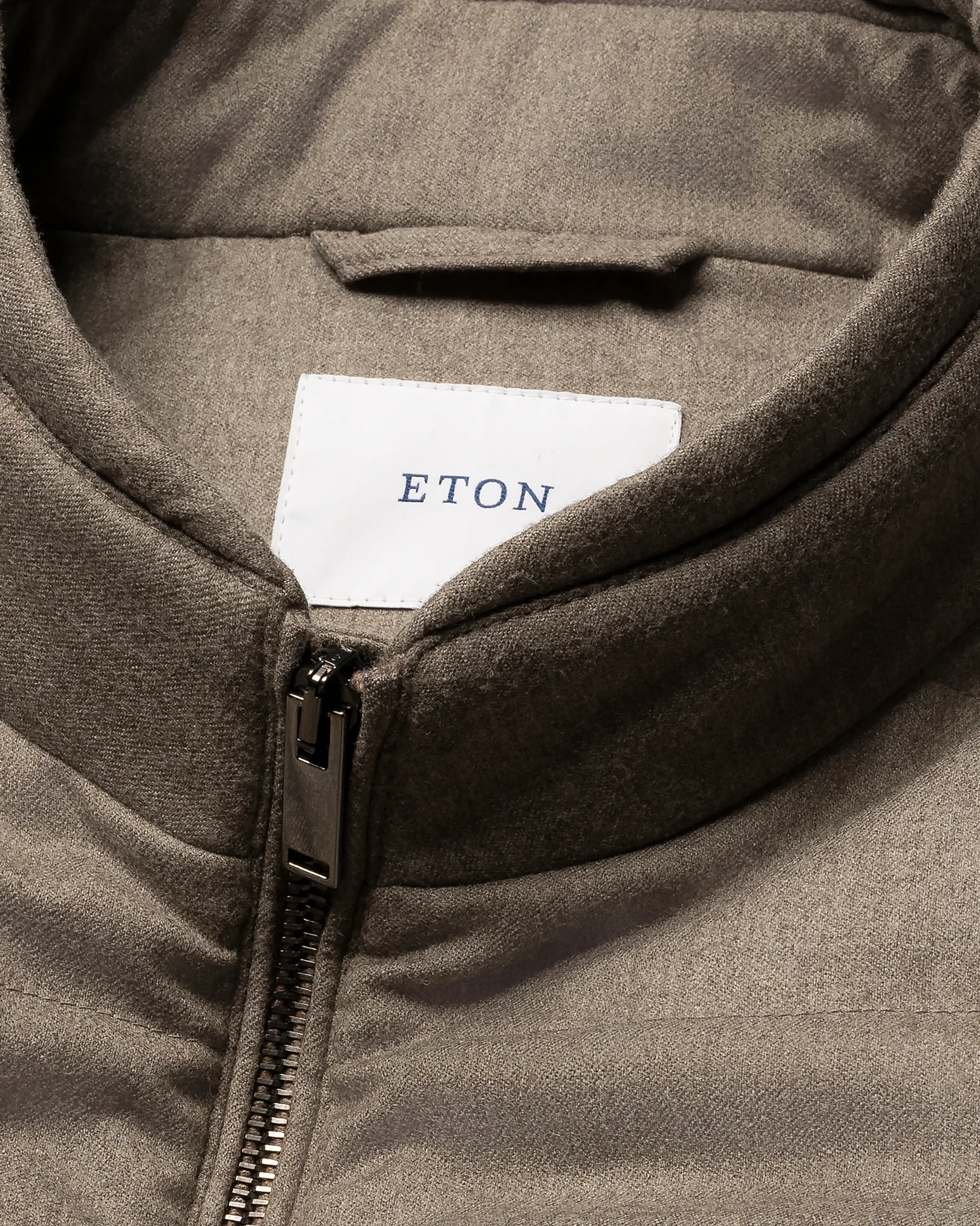 Eton - Wool Flannel Zip Vest