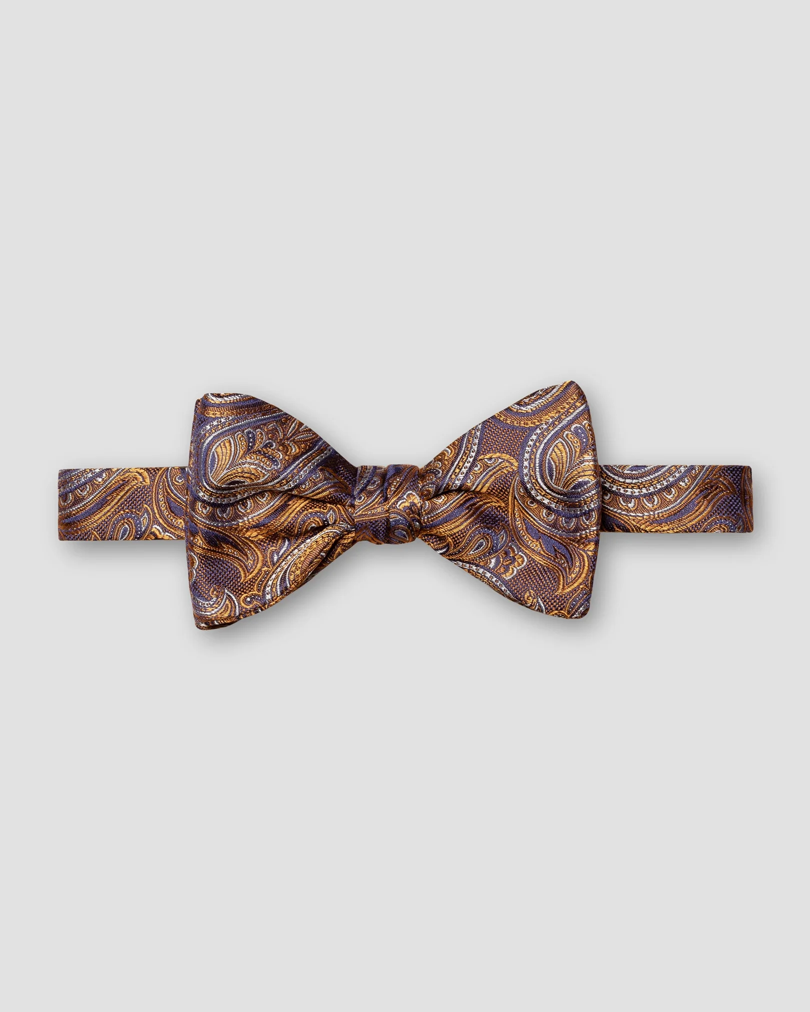 Eton - orange paisley bow tie