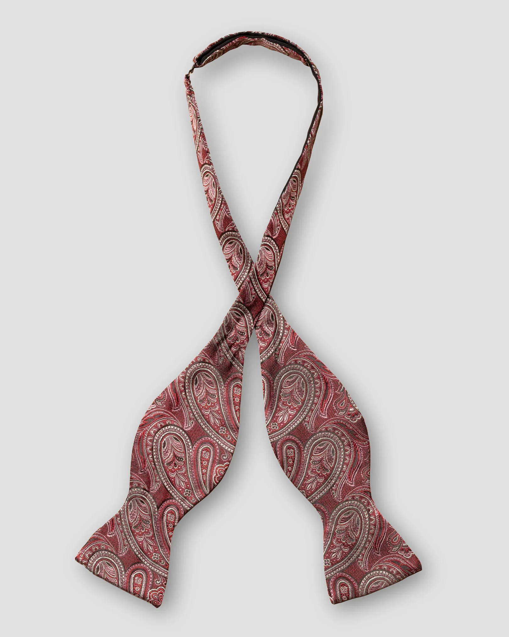 Eton - red paisley bow tie