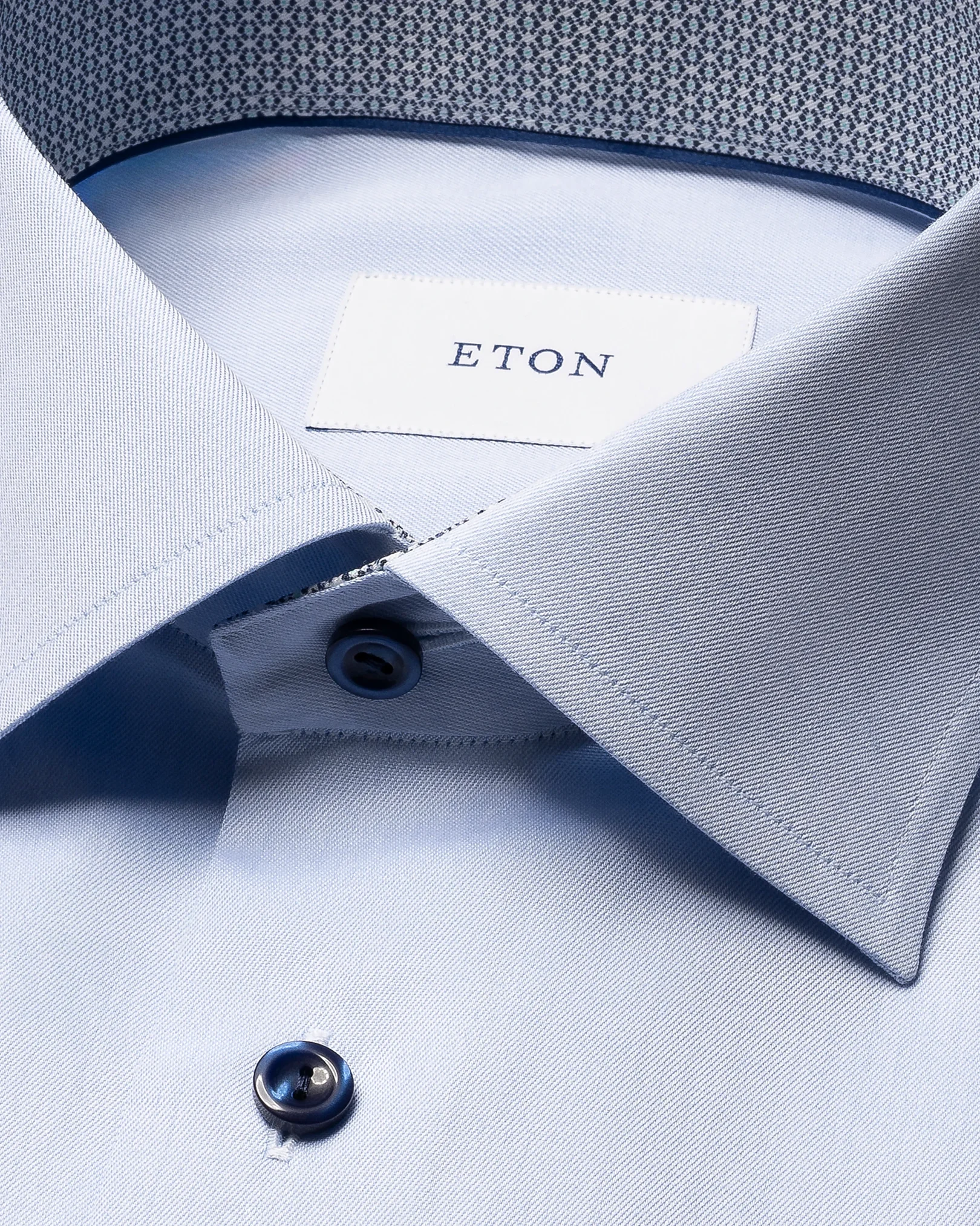 Eton - geometric effect signature twill shirt 261