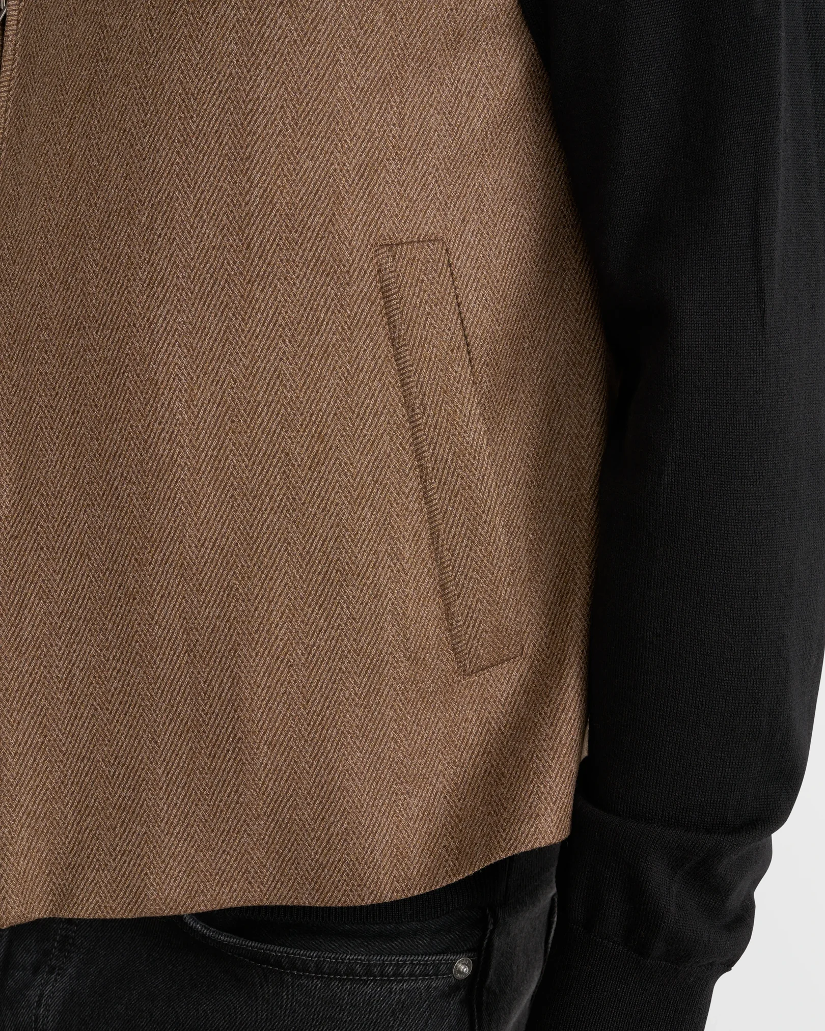 Eton - beige wool structure vest