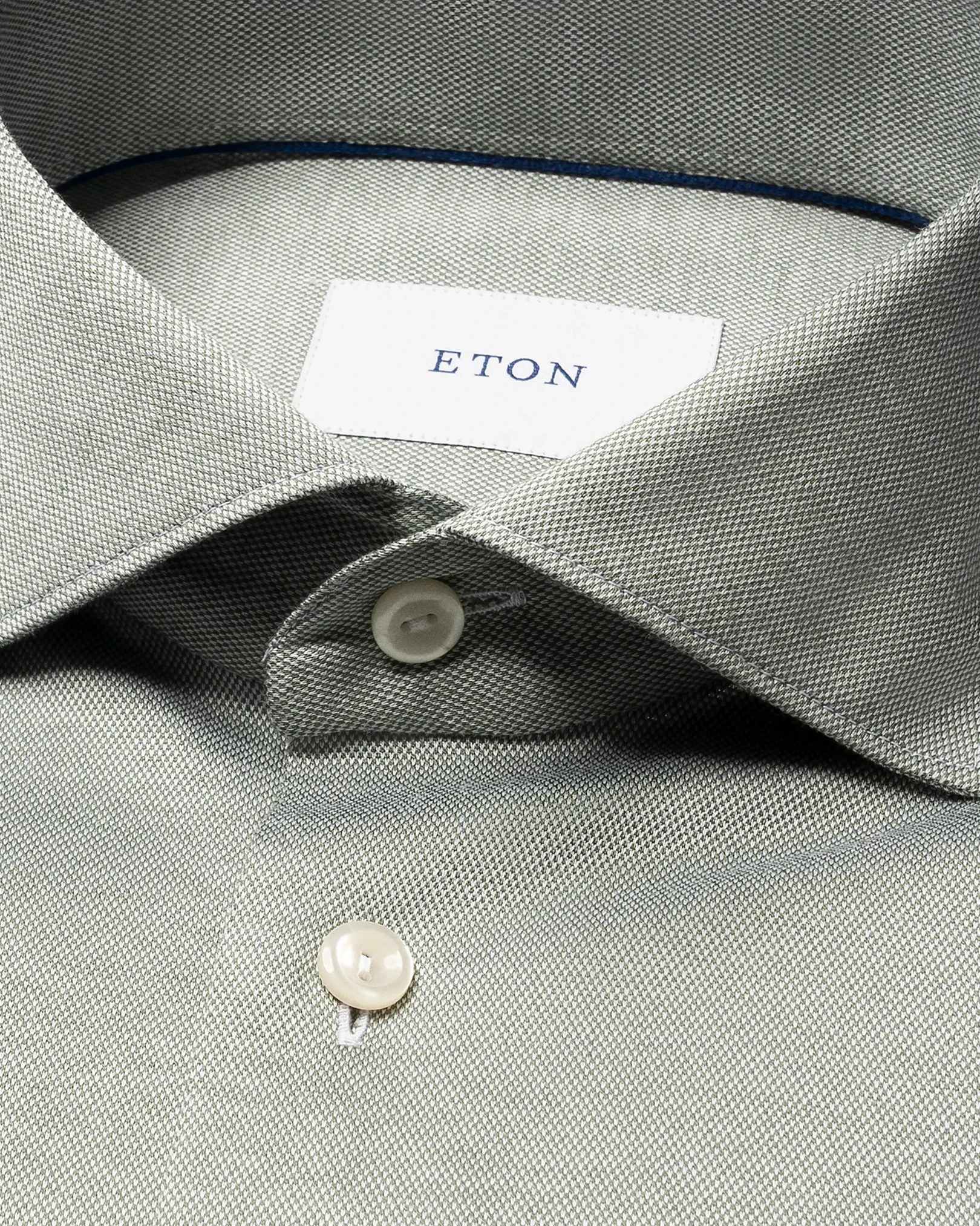 Eton - mid green filo di scozia knit shirt 261