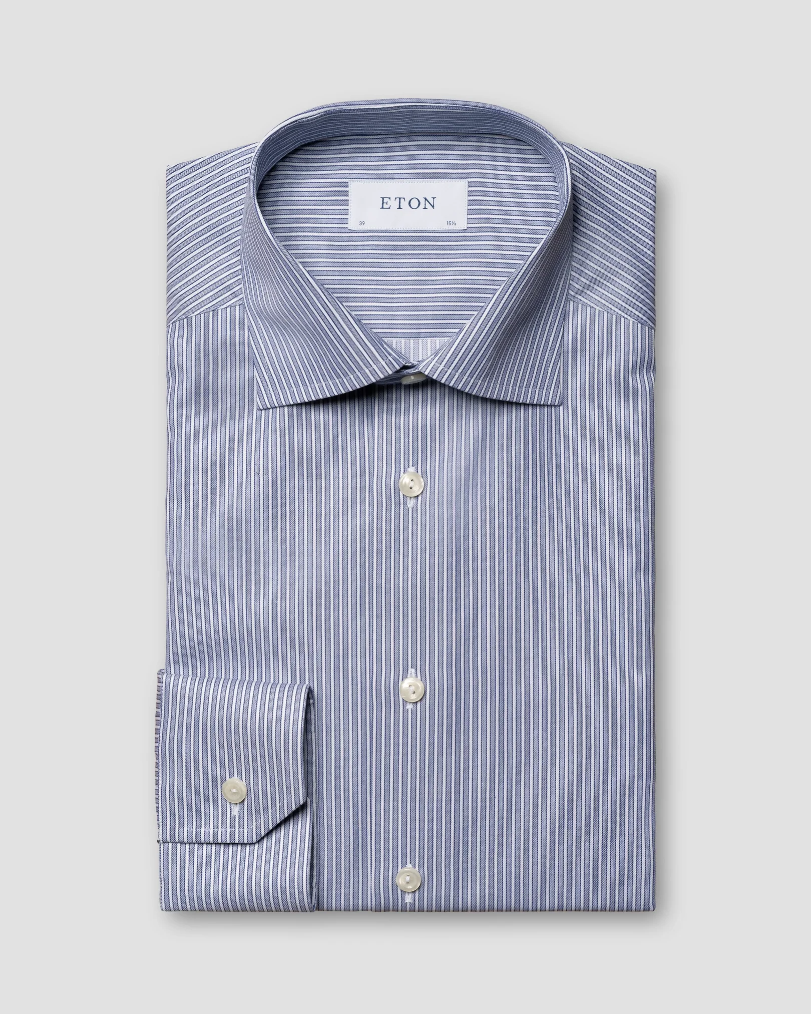 Dark blue Twill Shirt - Eton