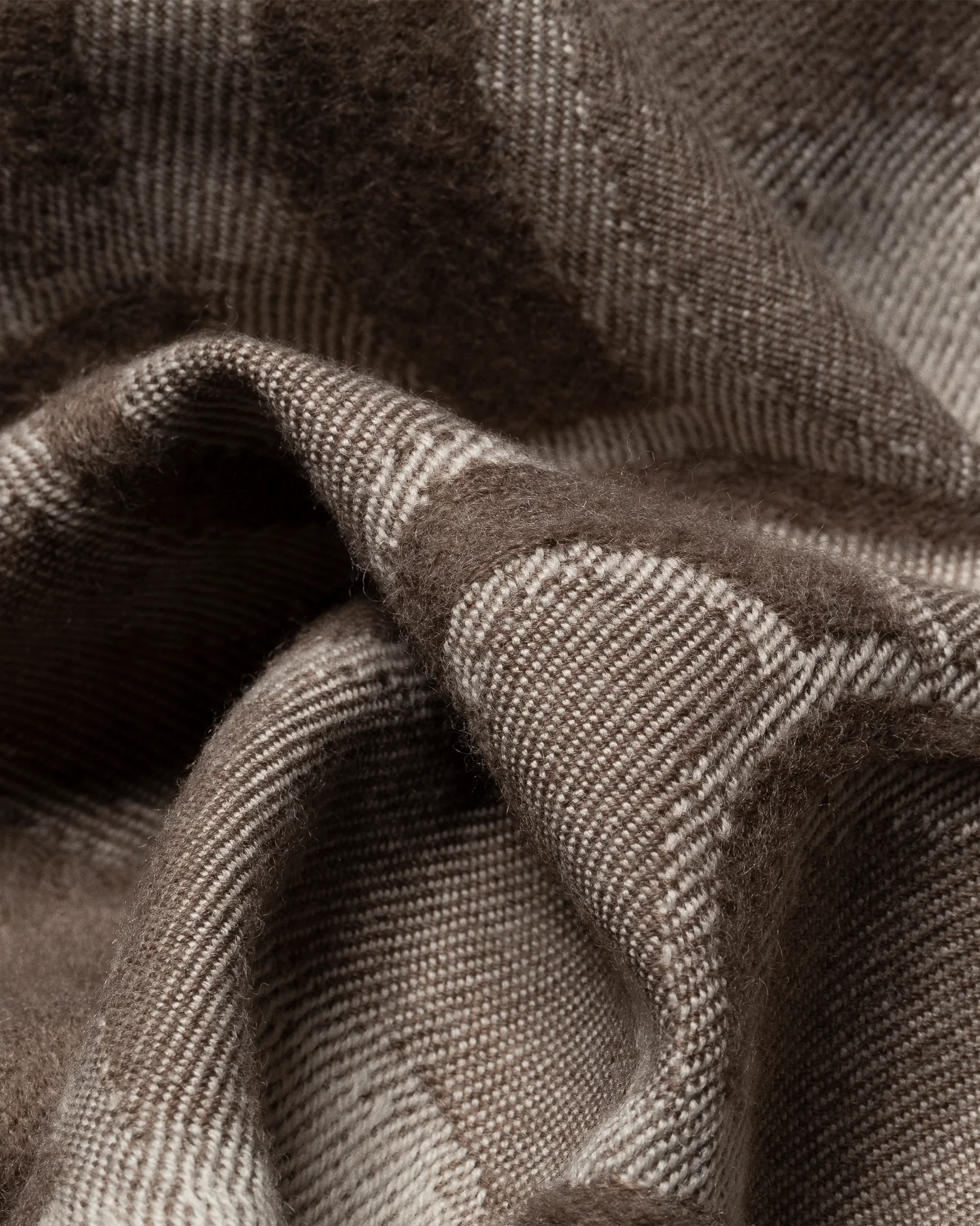 Eton - brown beige wool scarf