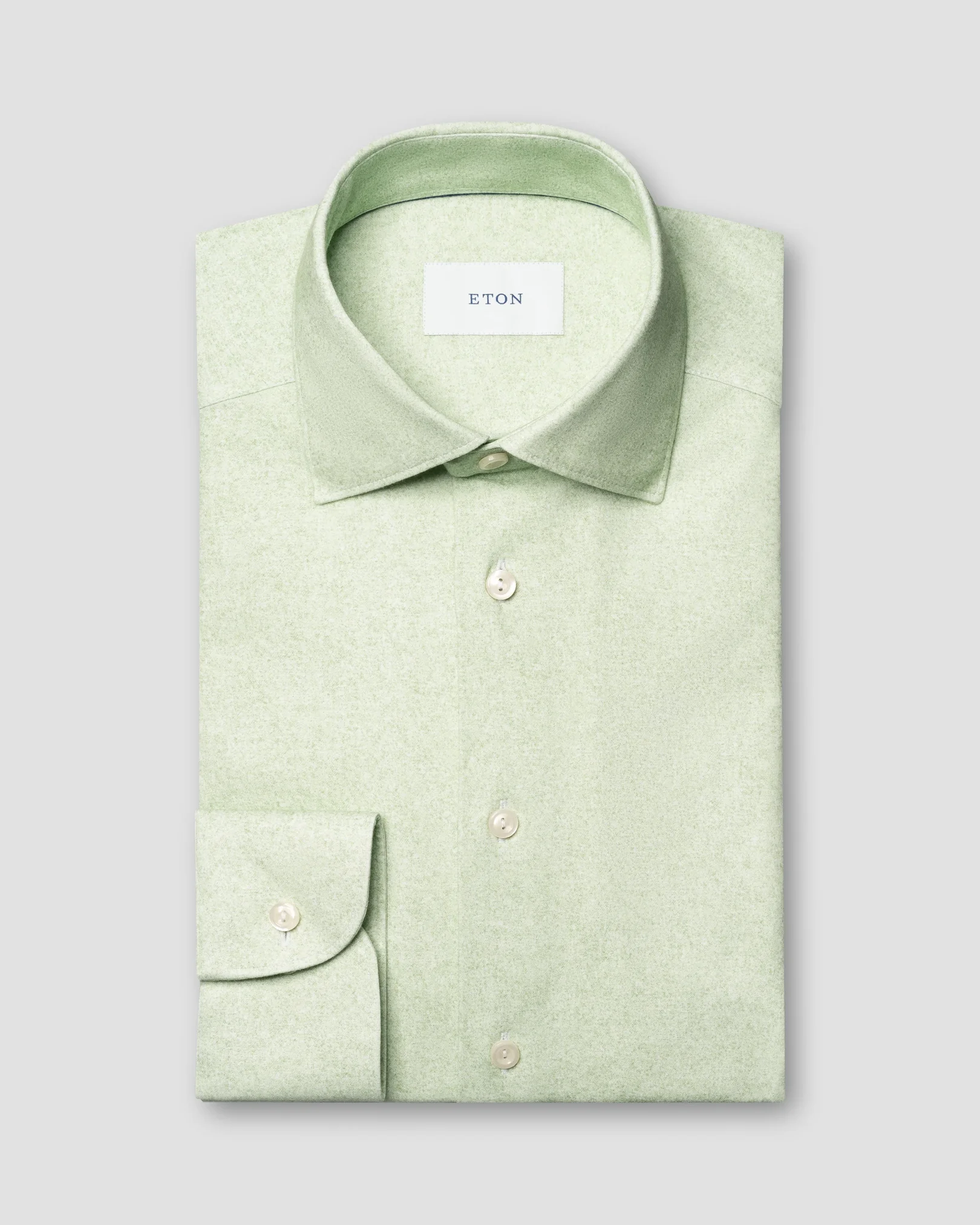 Eton - Solid Cotton Four-Way Stretch Shirt