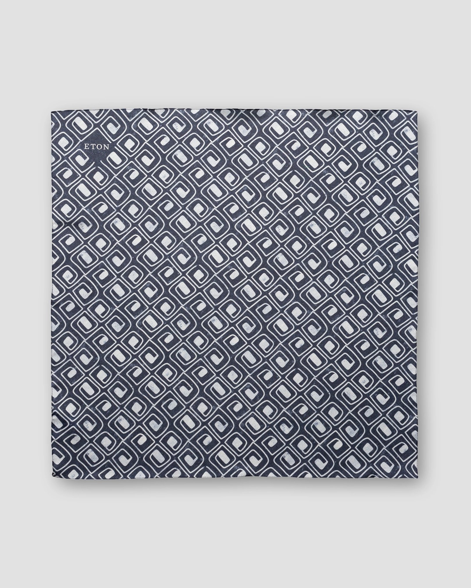 Eton - black block print bandana