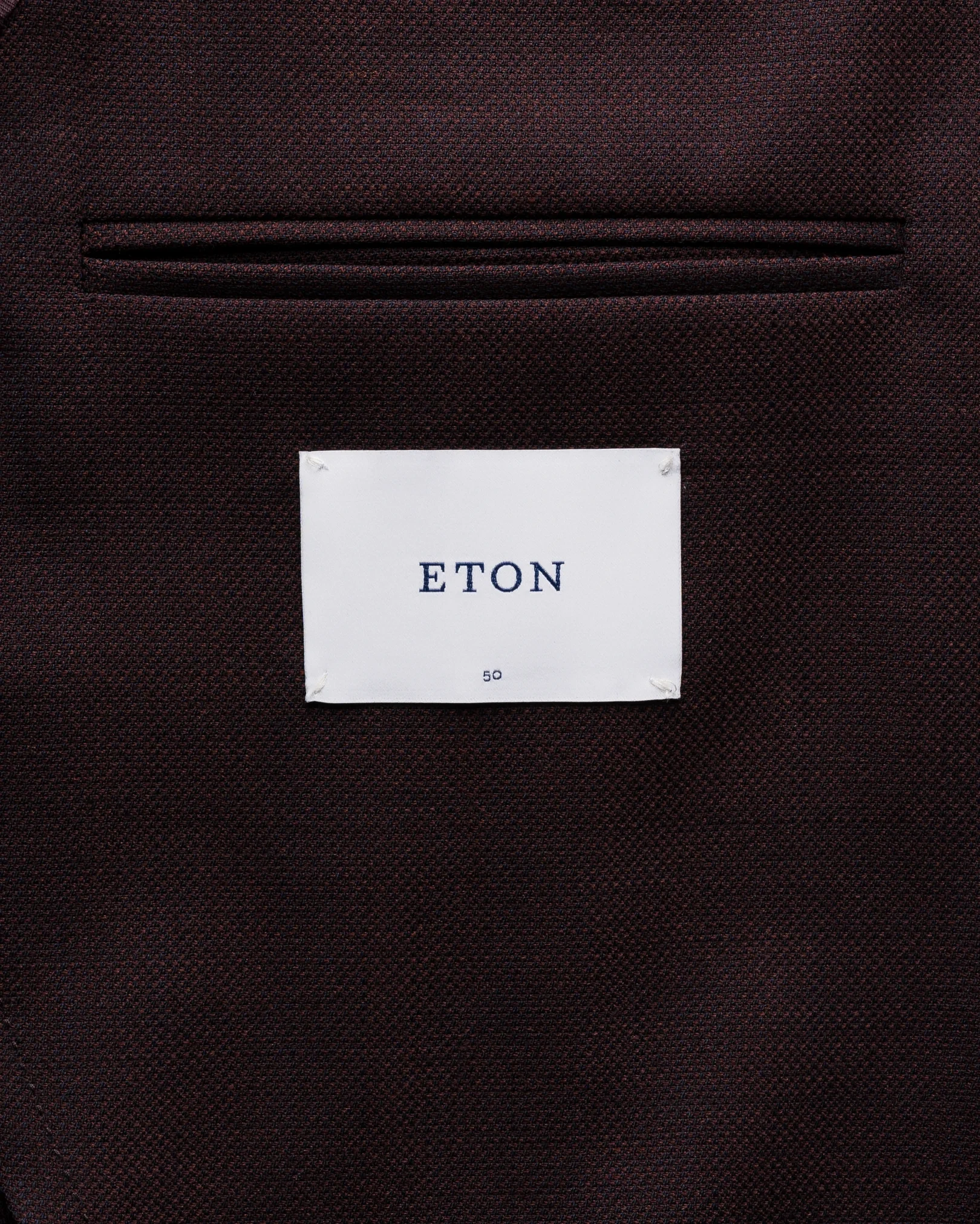 Eton - dark red lana tech structure soft jacket