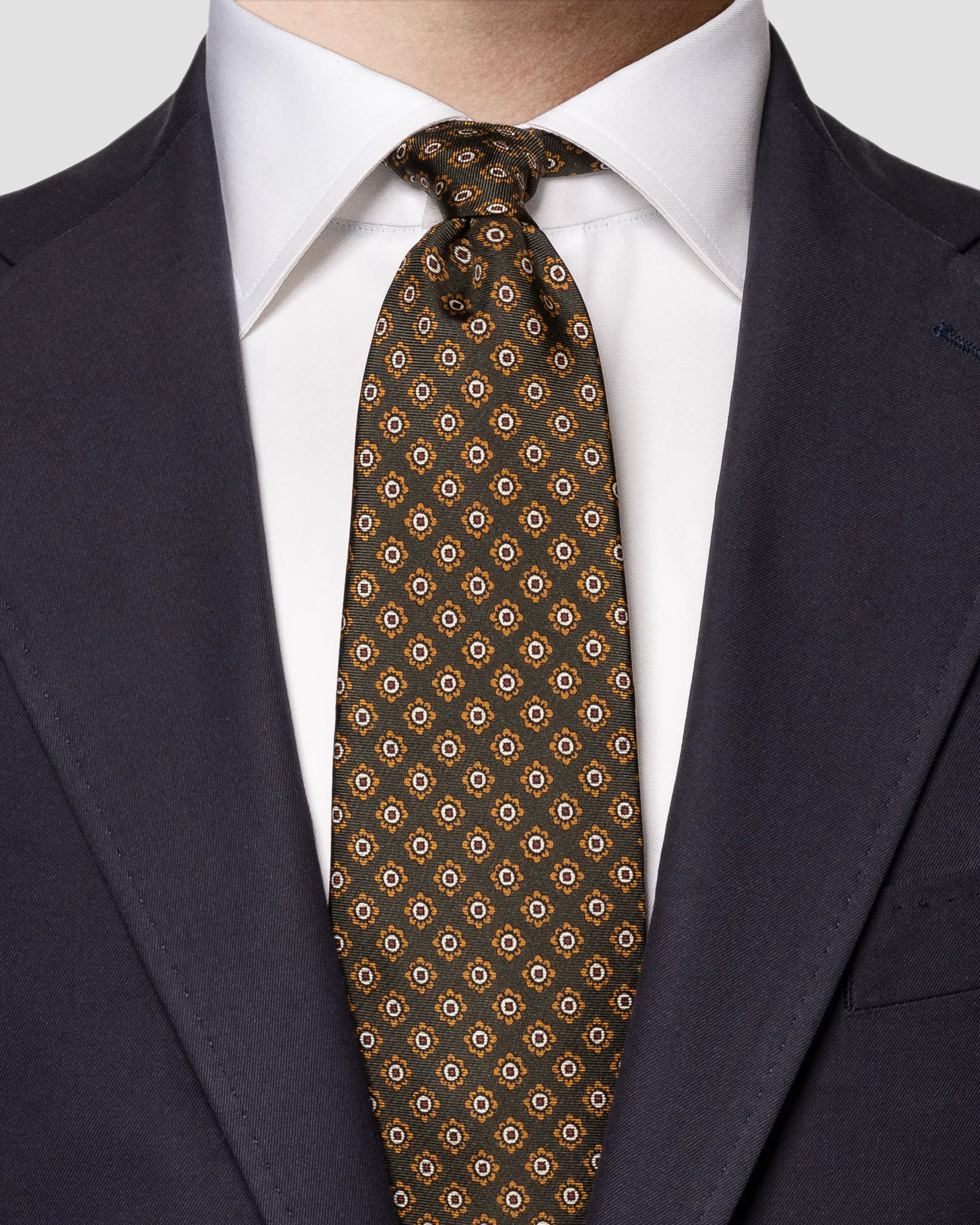 Eton - dark green fall tie