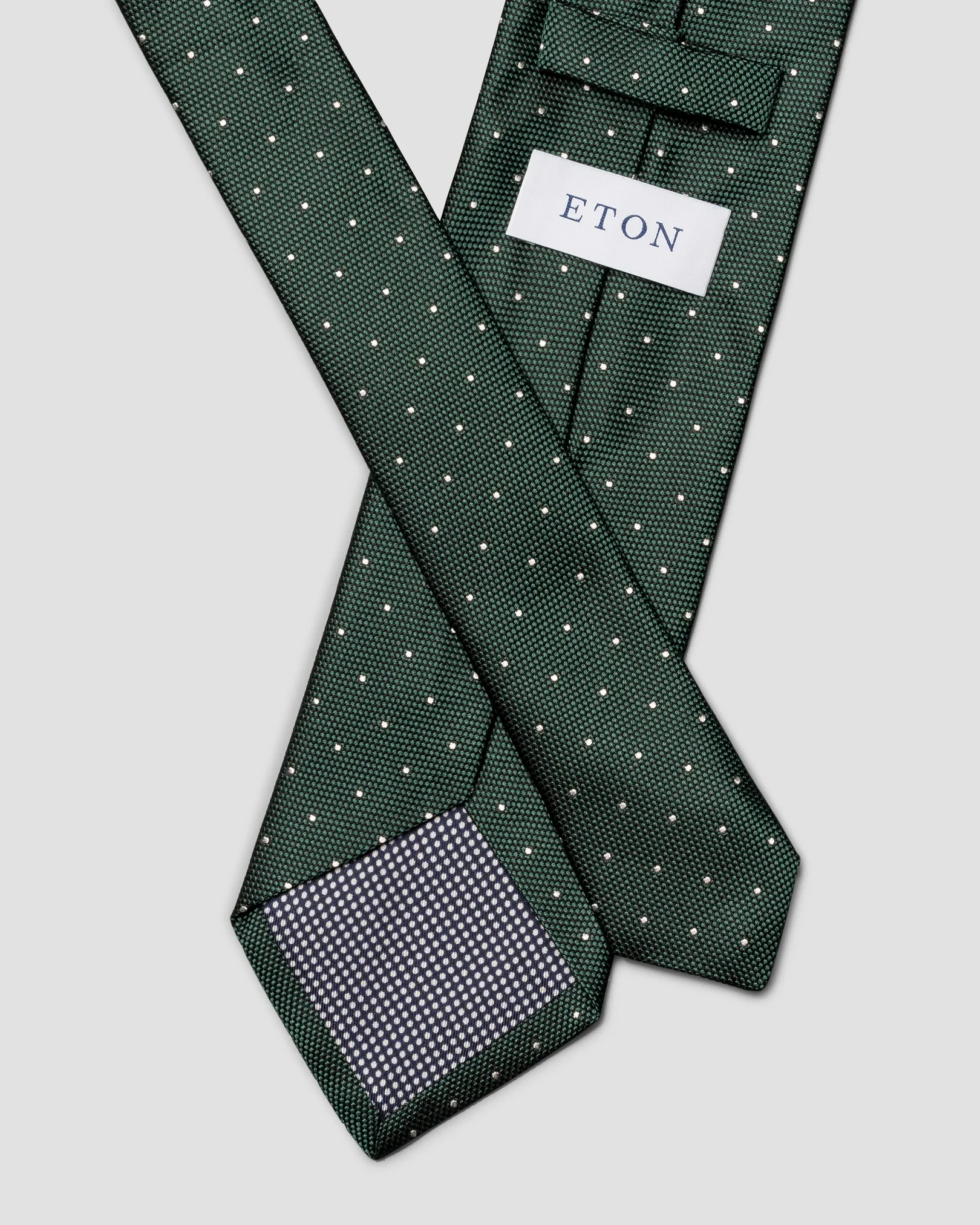 Eton - Polka Dot Woven Silk Tie