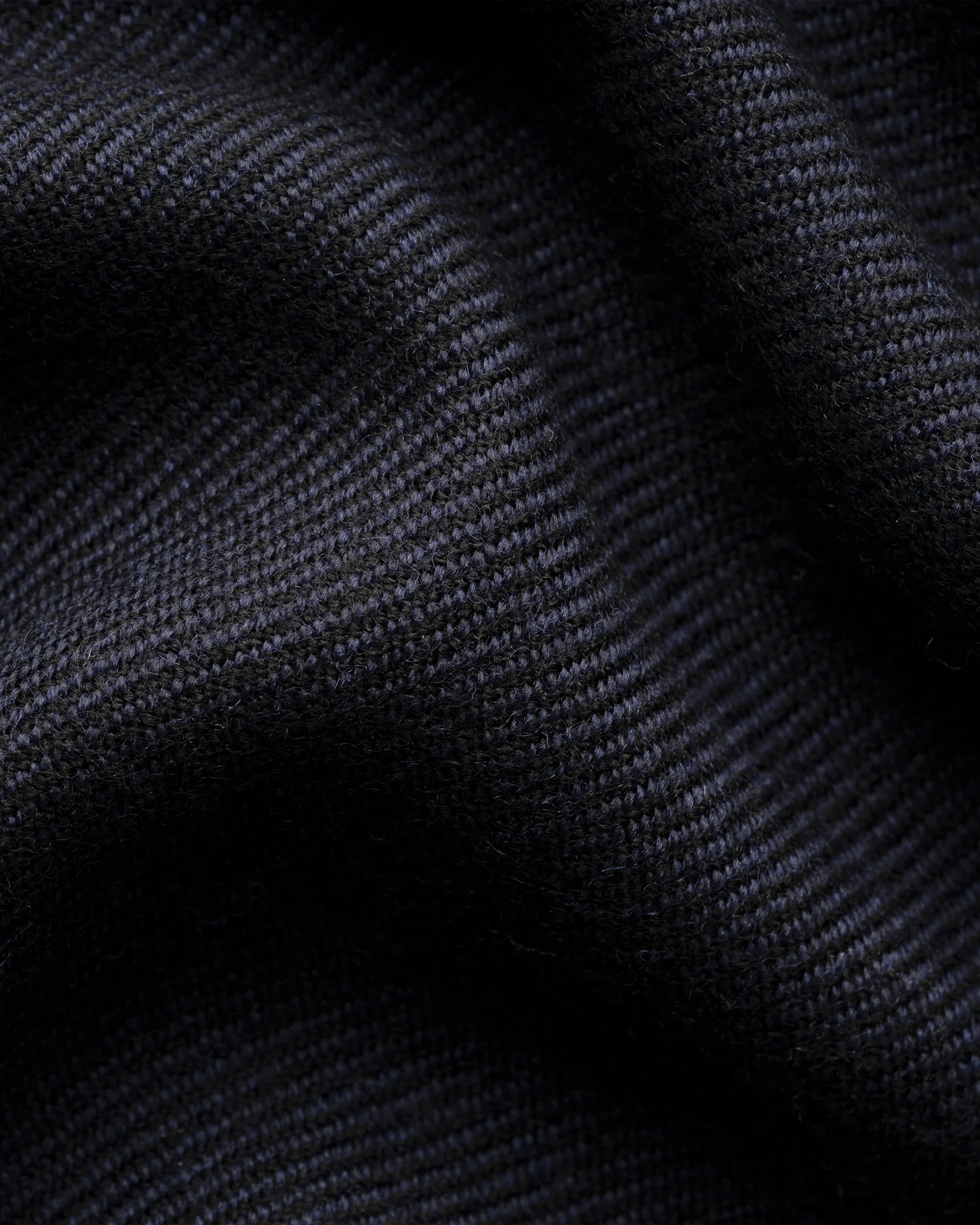 Eton - navy blue twill merino wool scarf