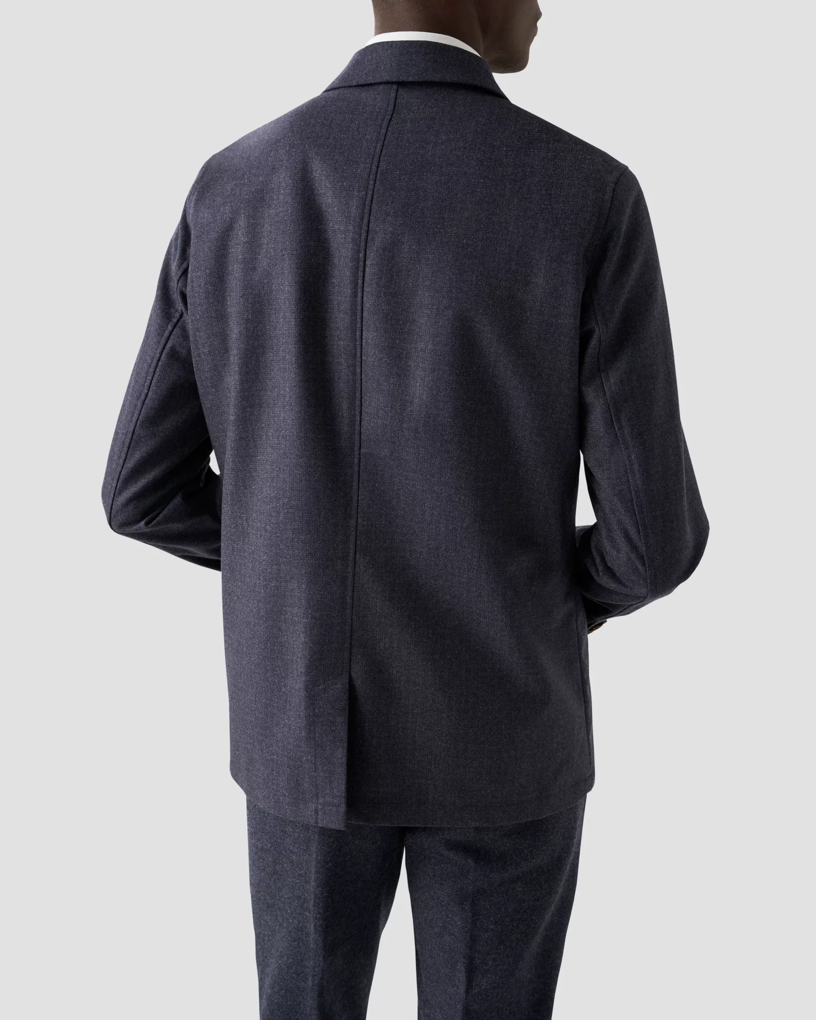 Eton - dark blue flannel overshirt