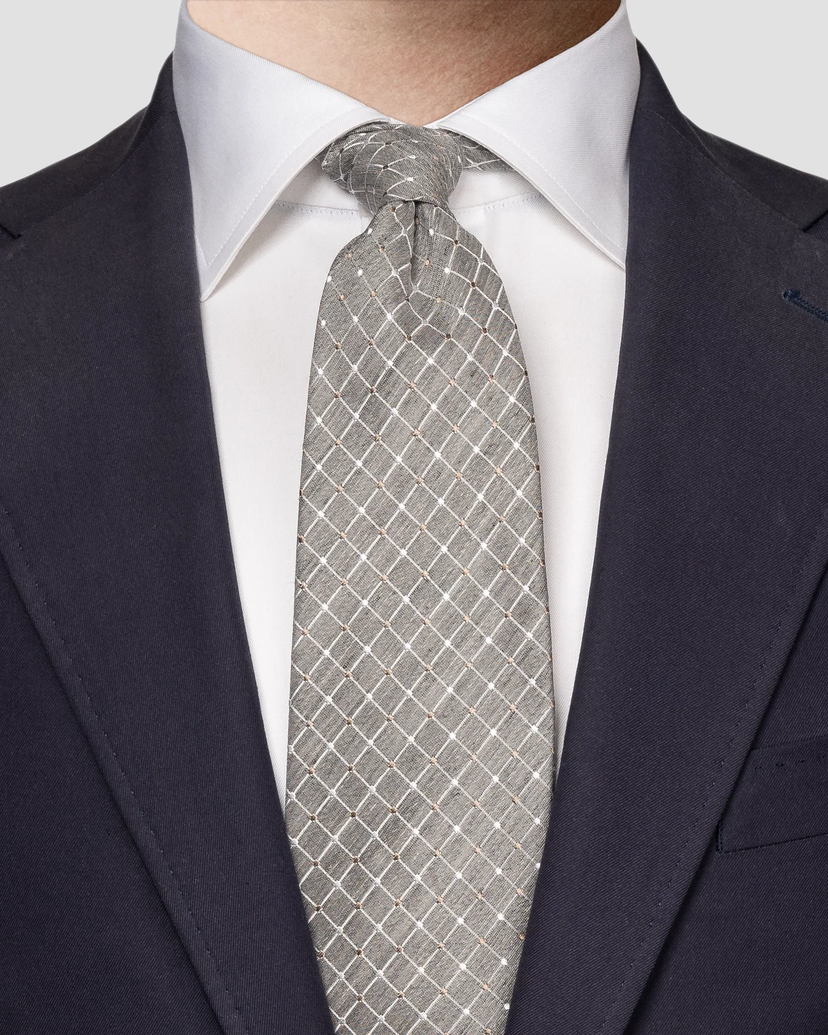 Eton - mid grey tie