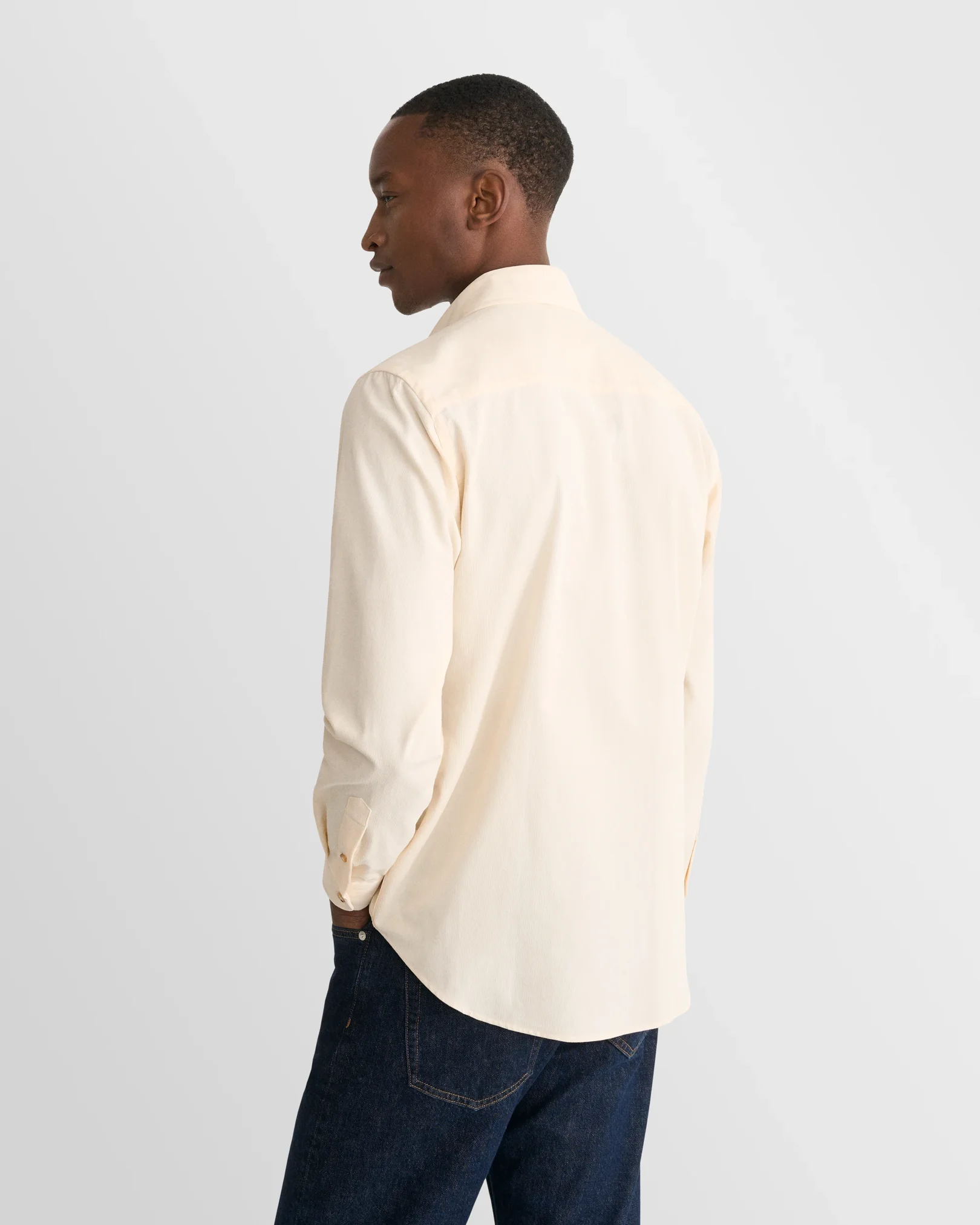 Eton - solid corduroy shirt