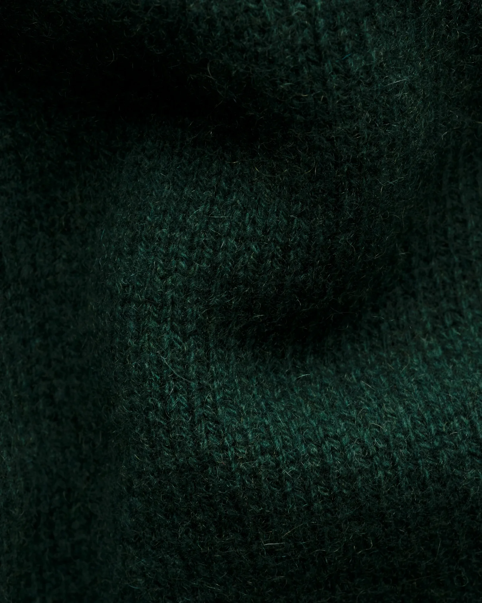 Eton - dark green cashmere knit crew neck