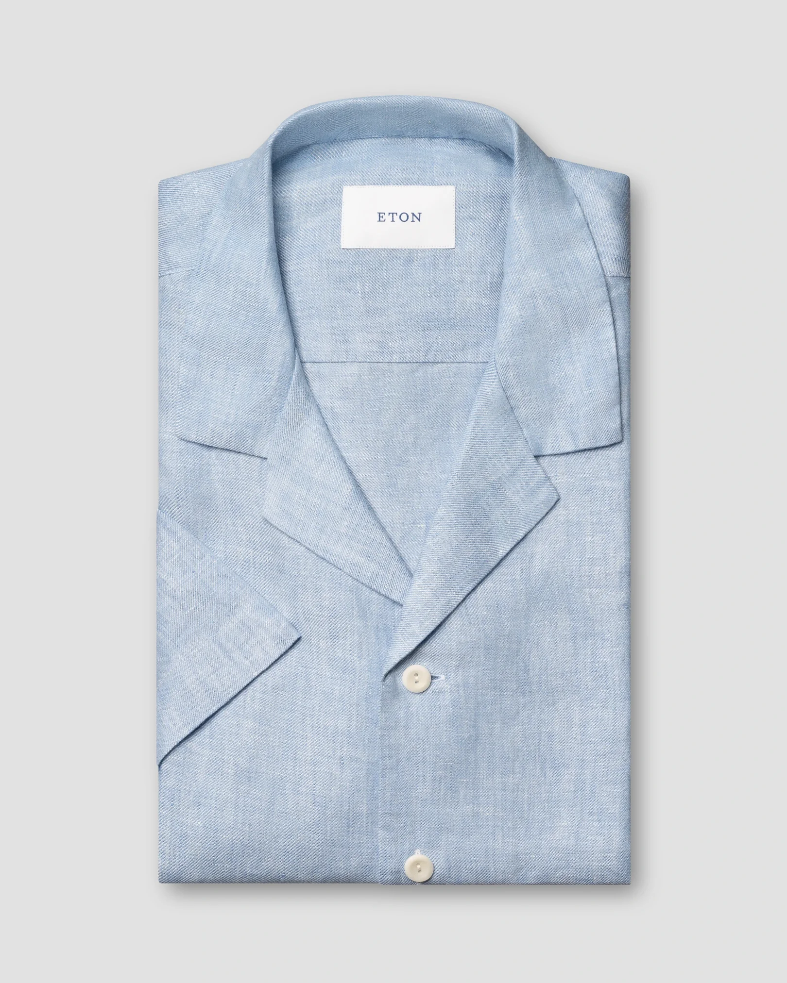 Eton - Solid Linen Twill Resort Shirt