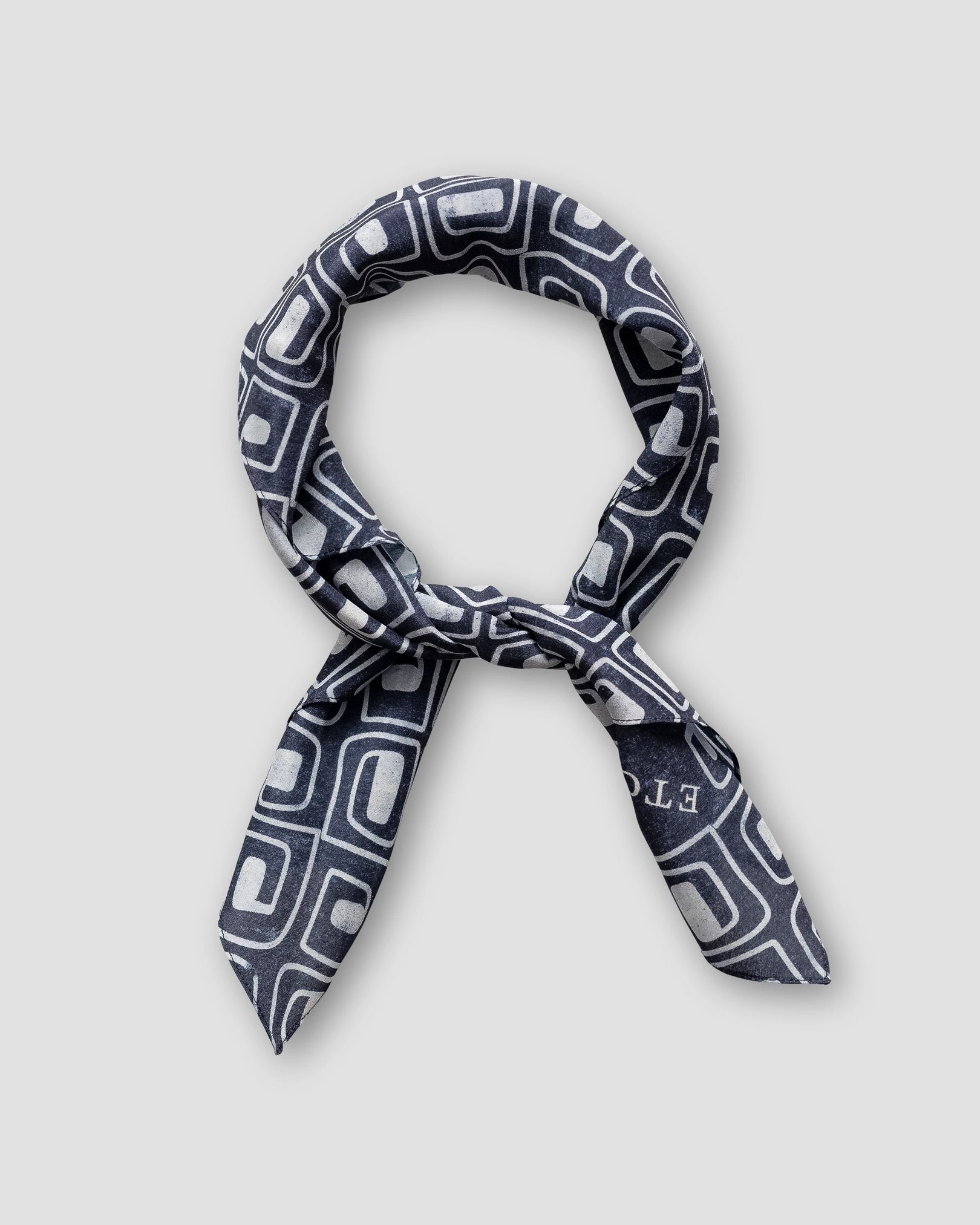 Eton - black block print bandana