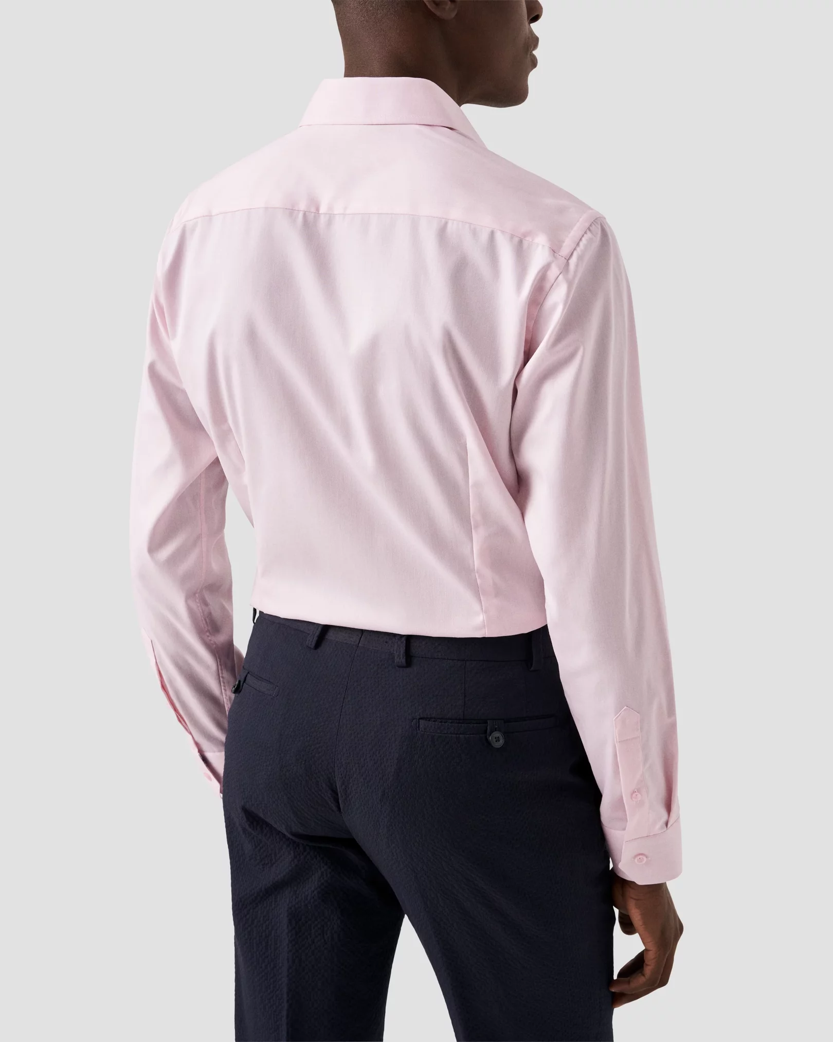Eton - pink floral detail shirt