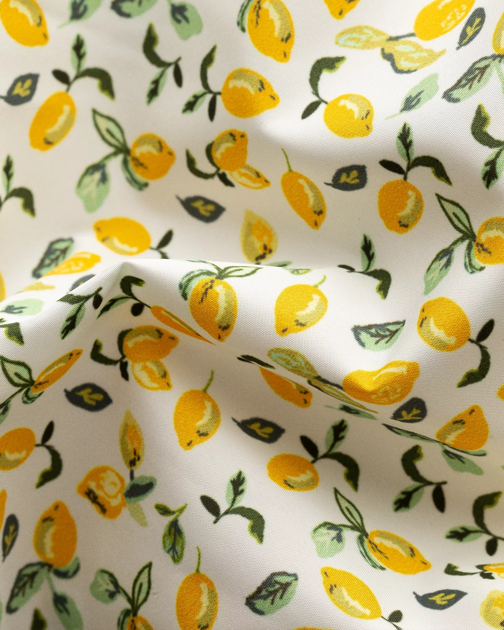 Yellow Lemon Print Swim Shorts - Eton