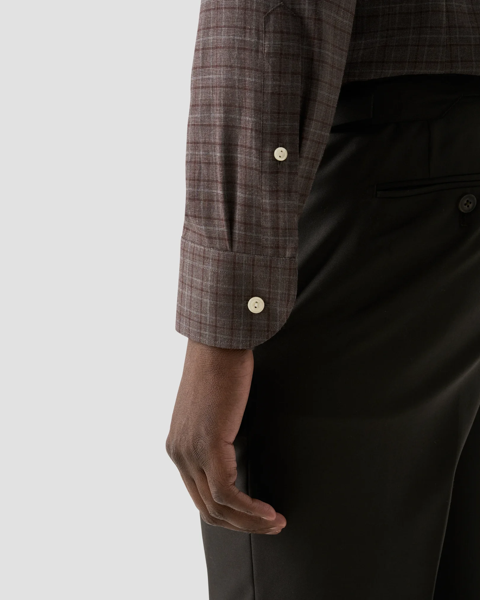 Eton - check signature flannel shirt 256