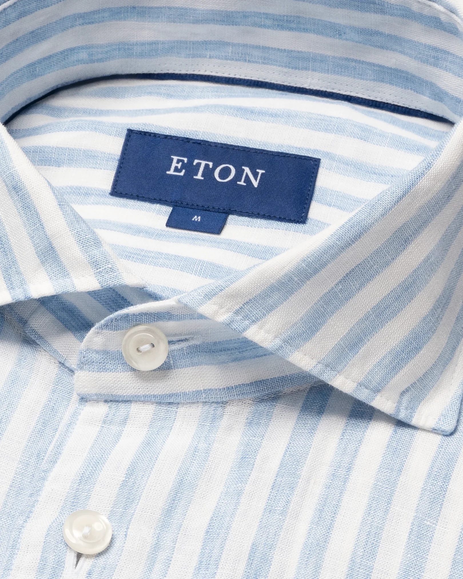 Eton - wide striped linen shirt