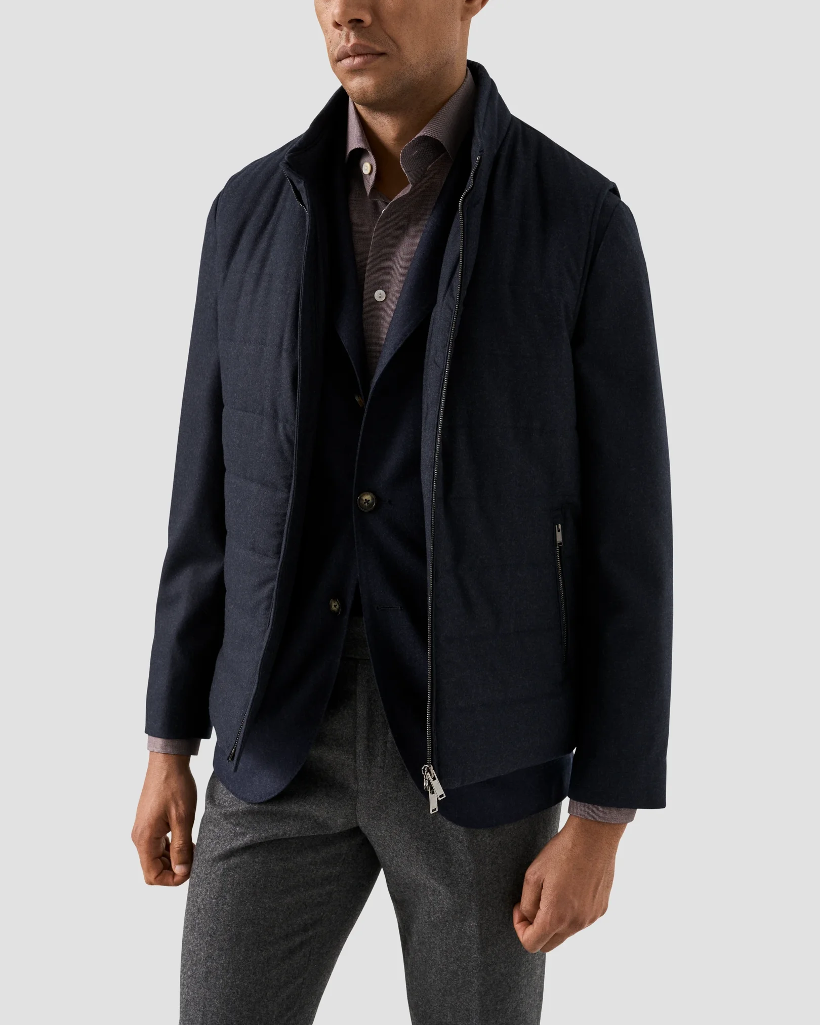 Eton - wool flannel soft jacket