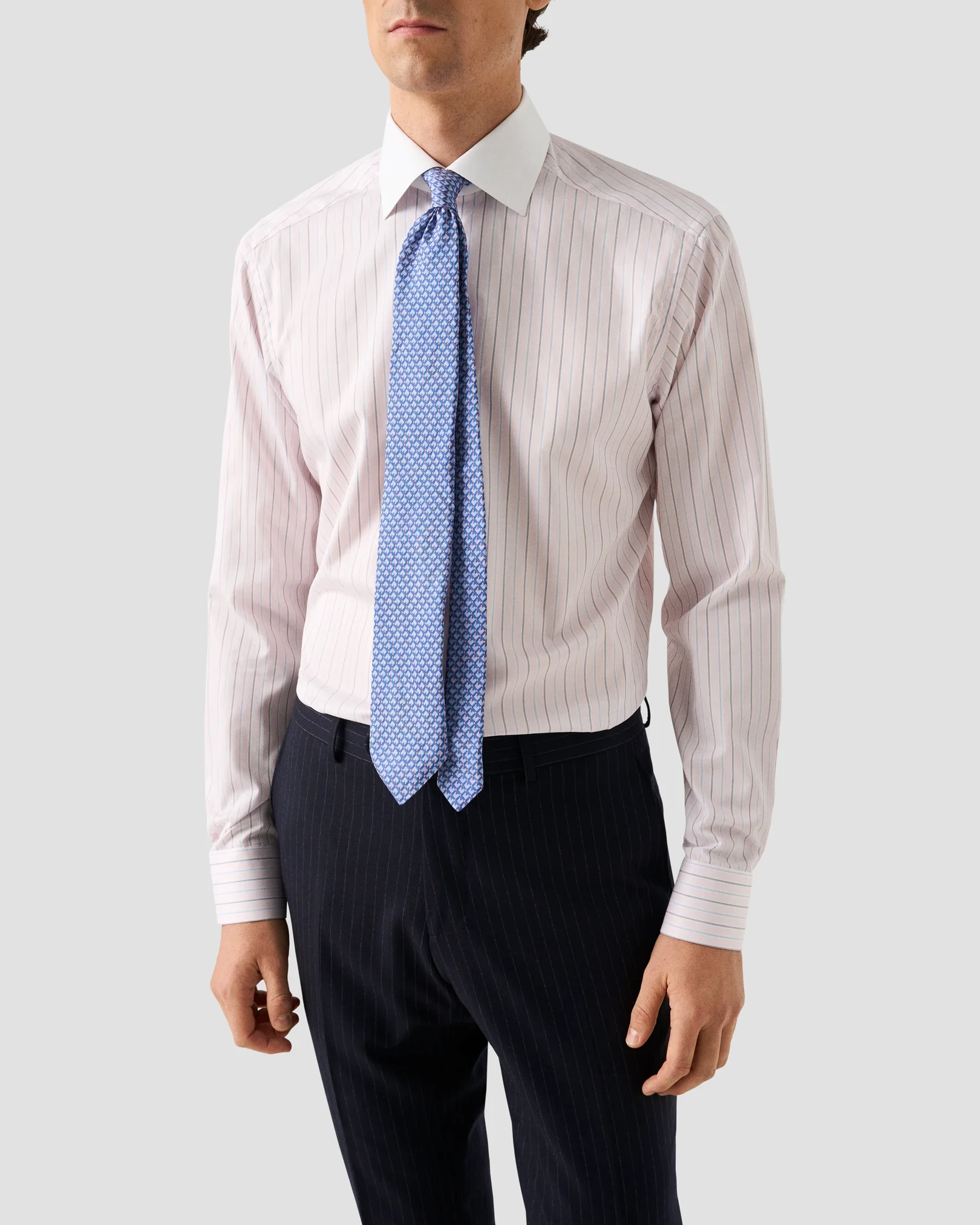 Eton - White Collar Supima 120 Shirt