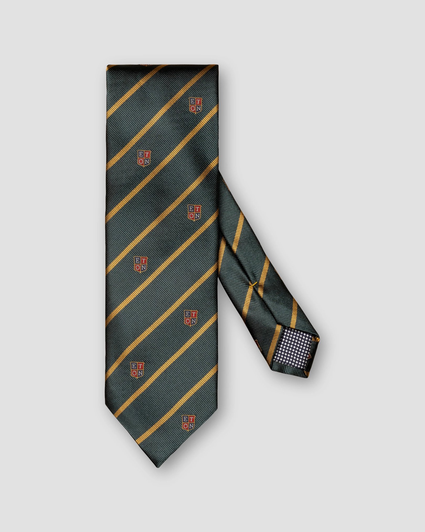 Eton - dark green ivy tie