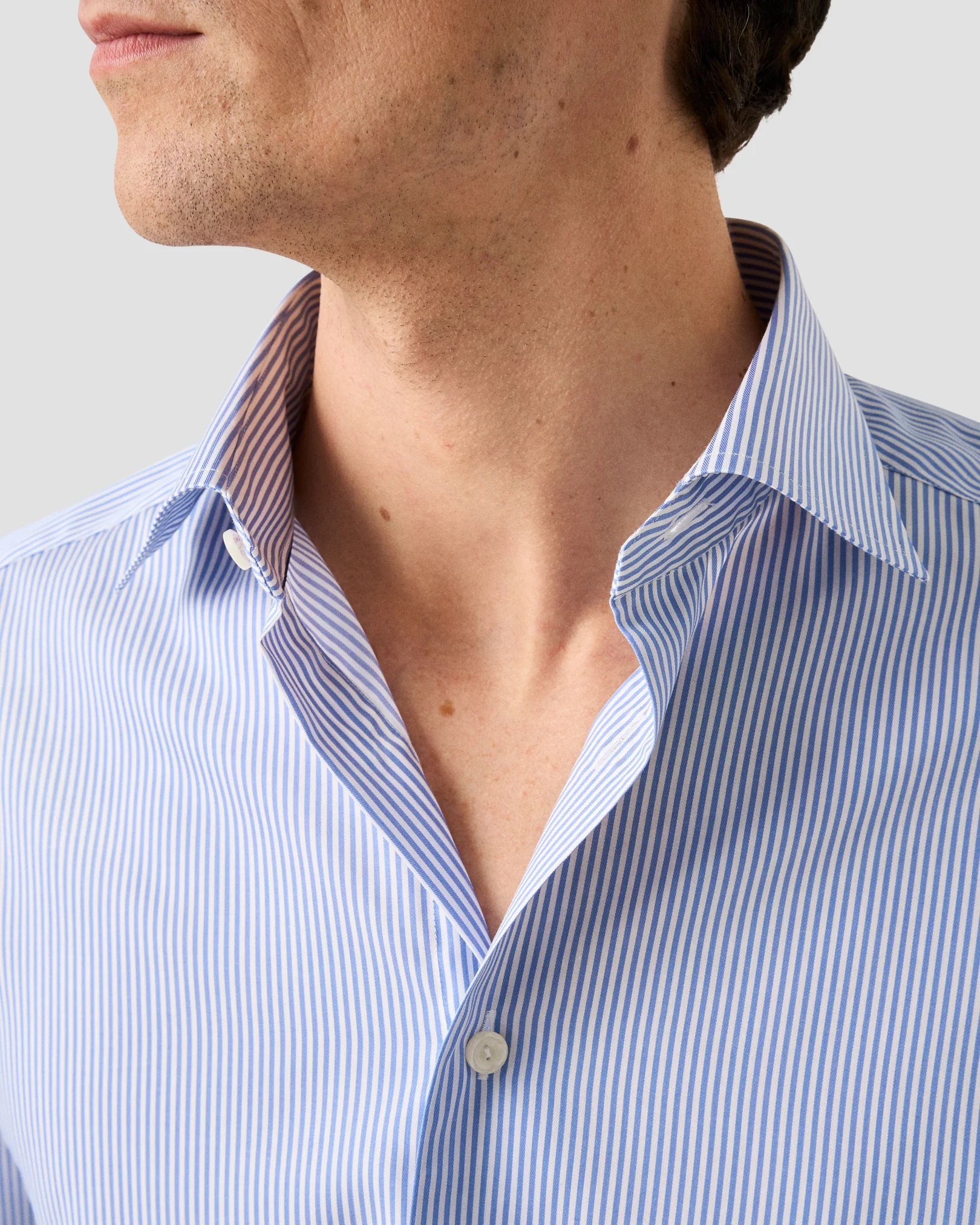 Eton - mid blue mens shirt business