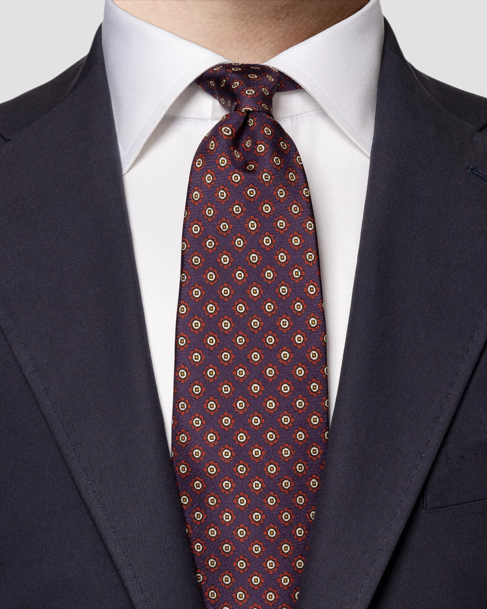 Eton - dark purple fall tie