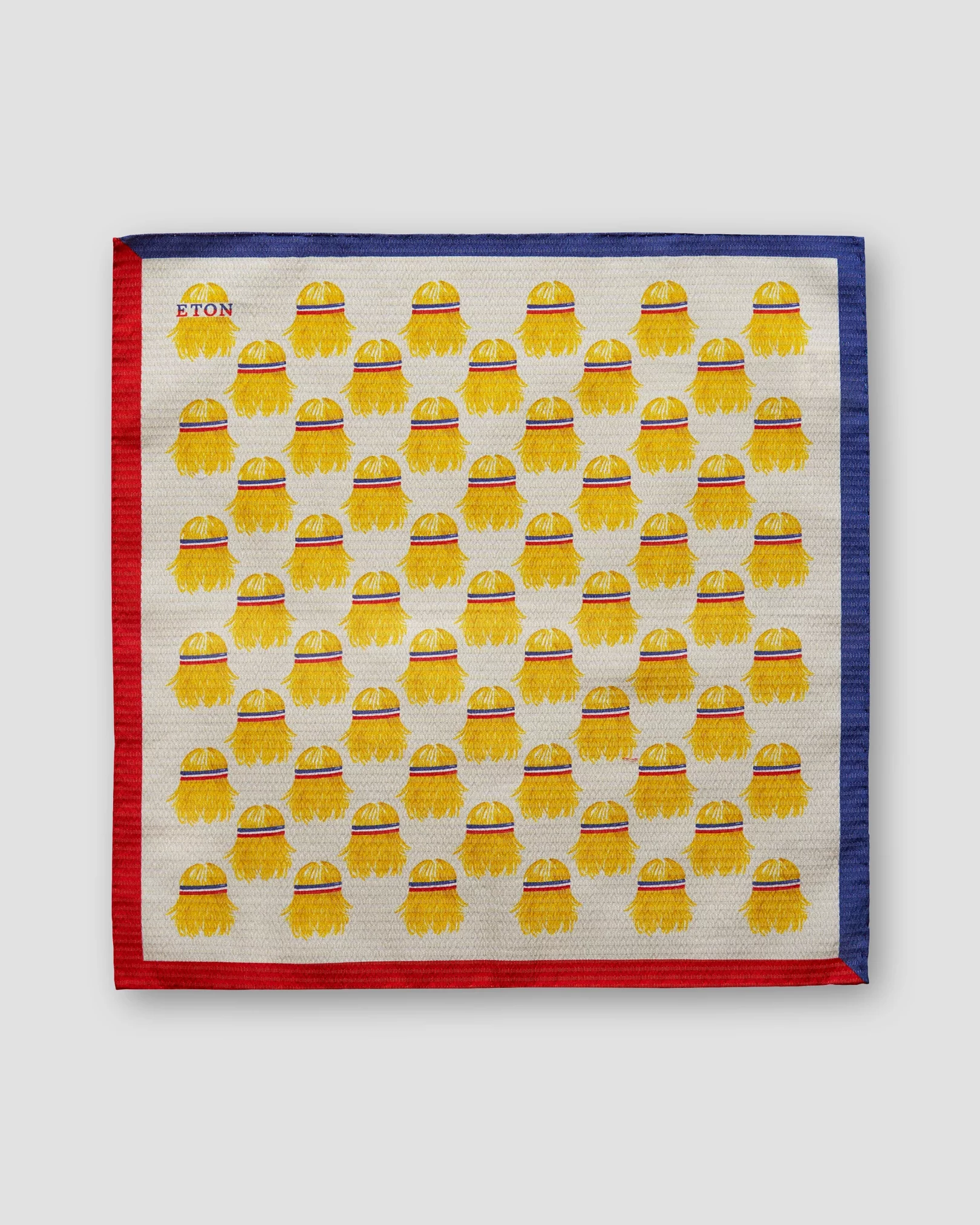 Eton - yellow bedminton pocket square
