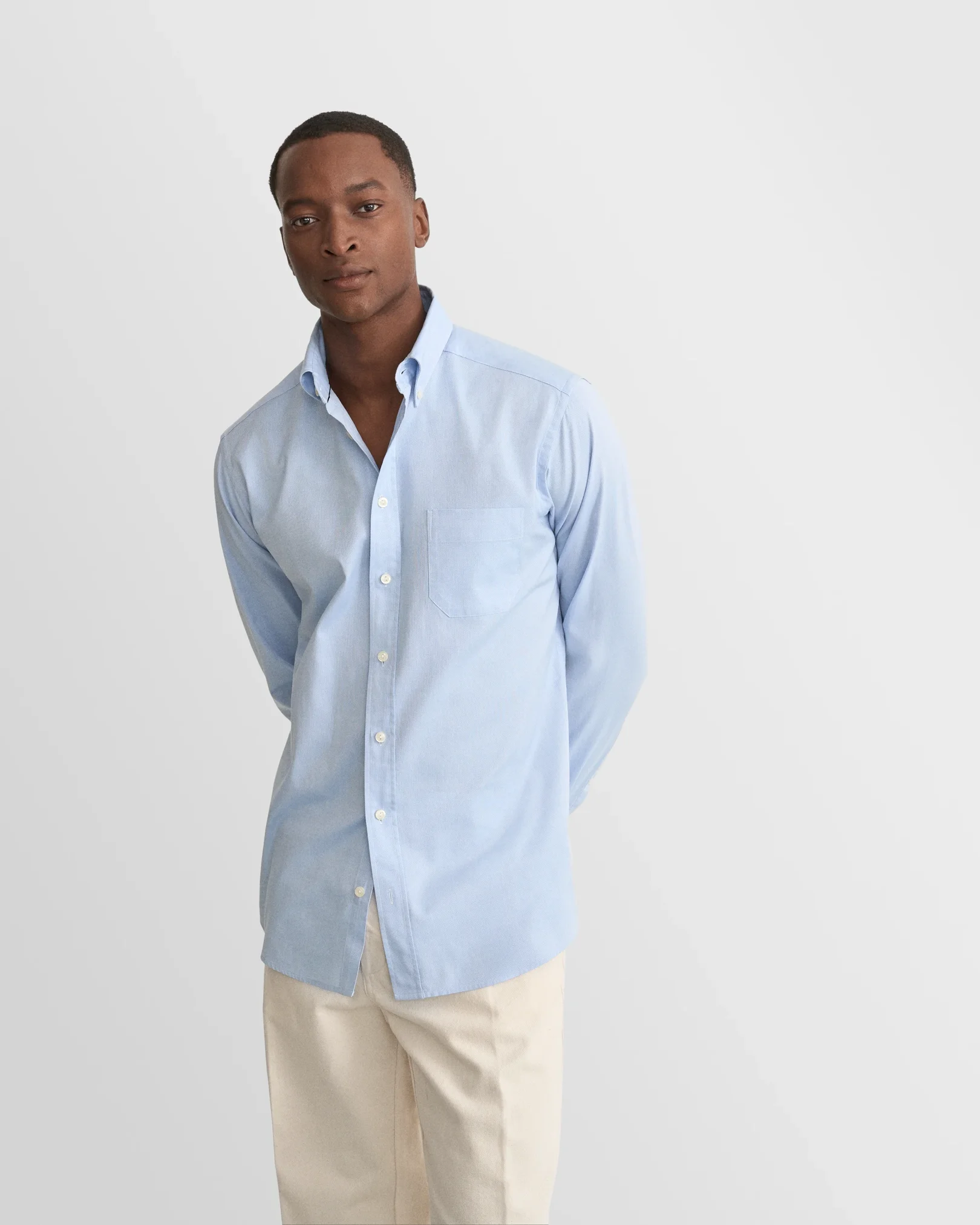 Eton - Solid Royal Oxford Shirt