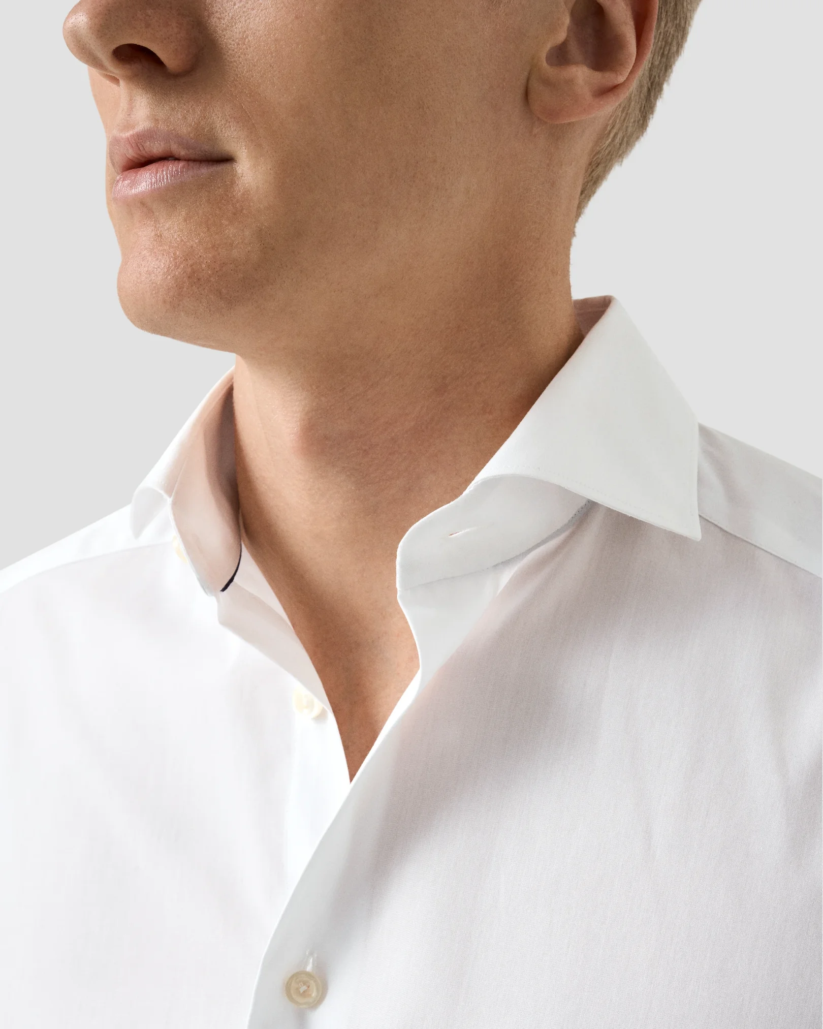 Eton - white end on end breeze poplin shirt