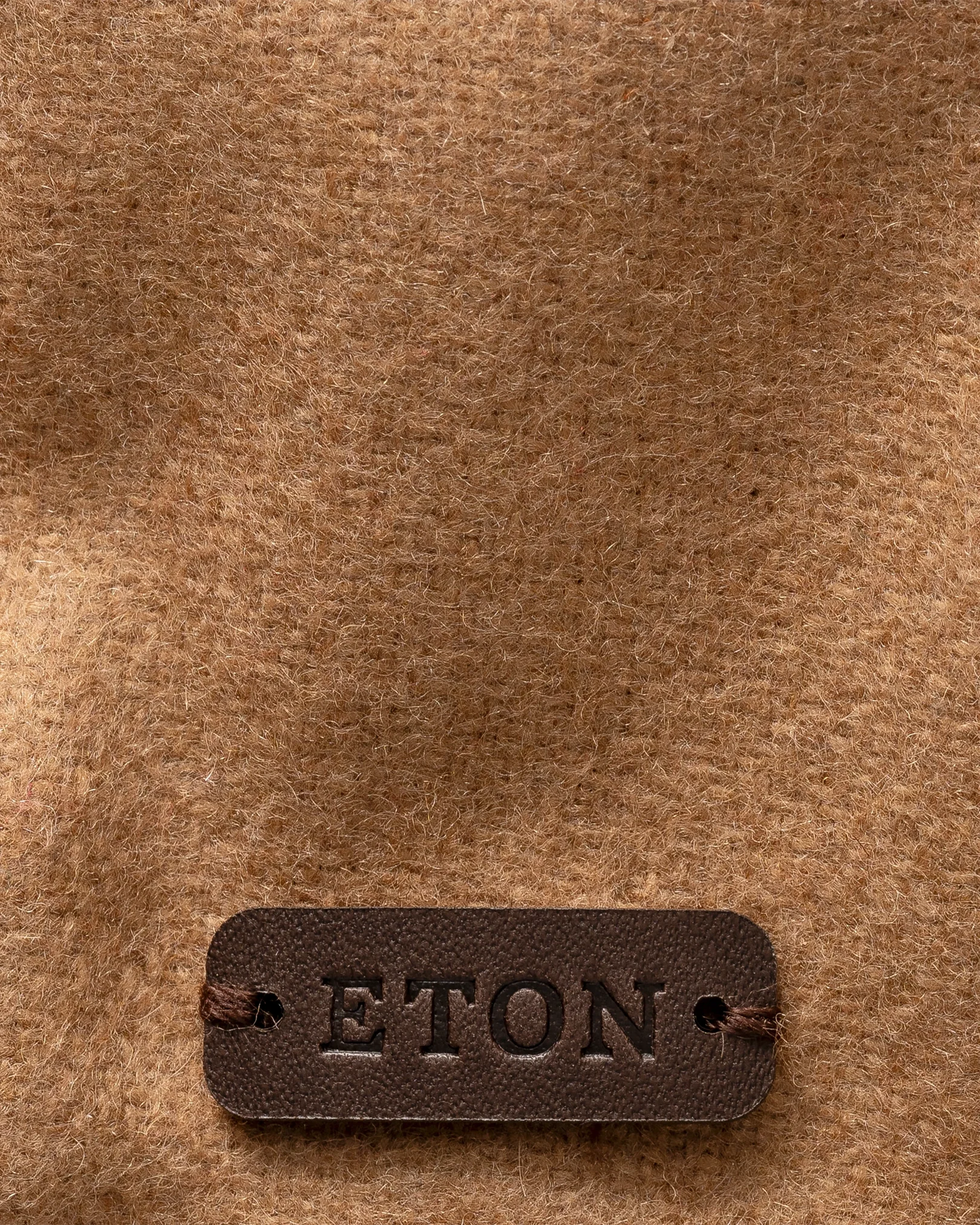 Eton - beige wool blend baseball cap