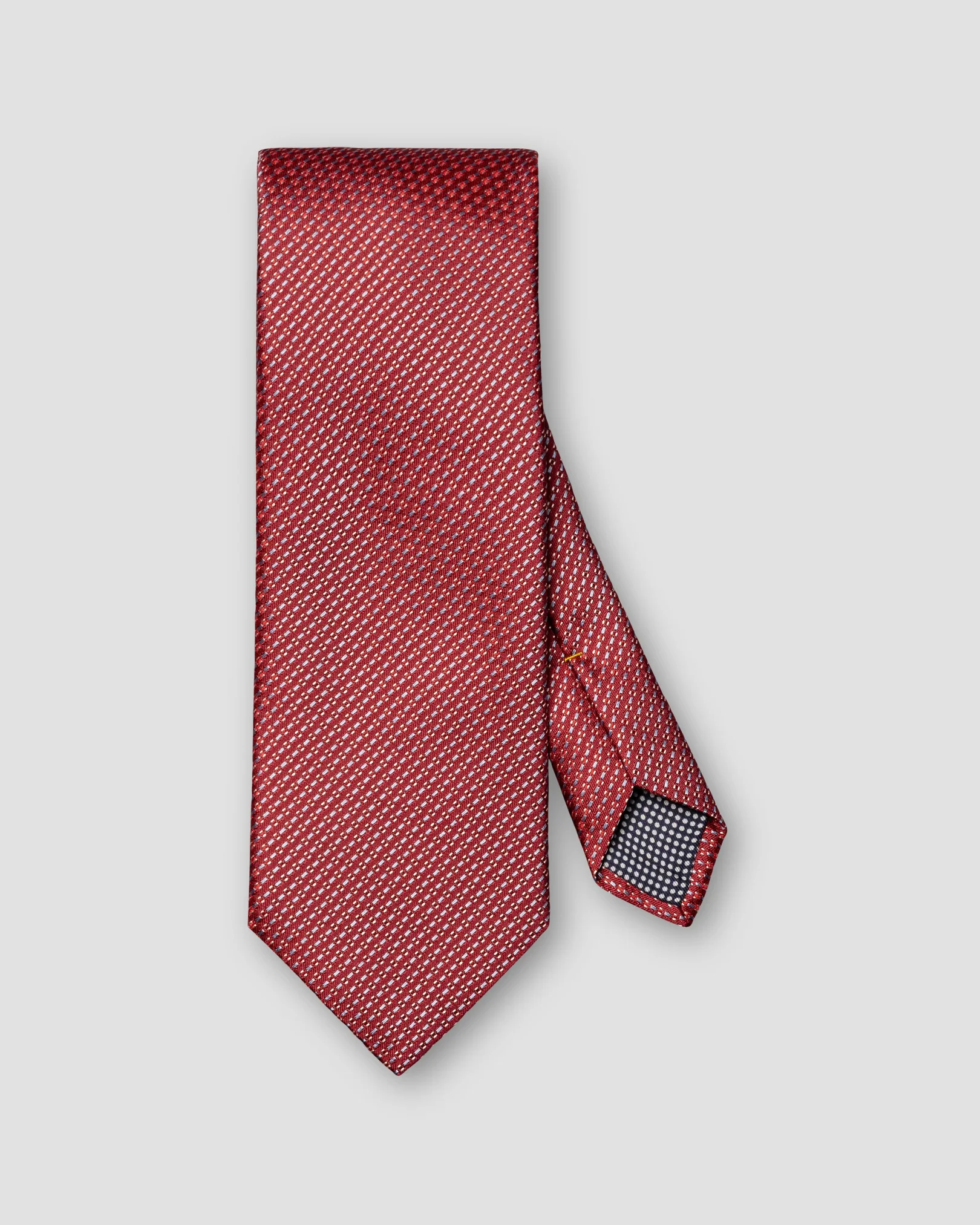 Eton - semi solid woven silk tie red semi solid woven silk tie