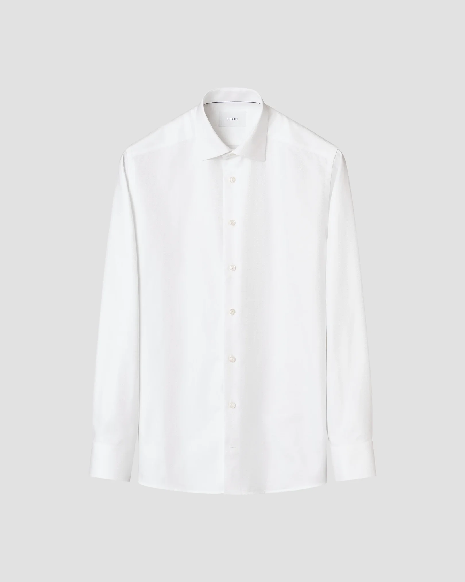 Eton - White Textured Twill Shirt