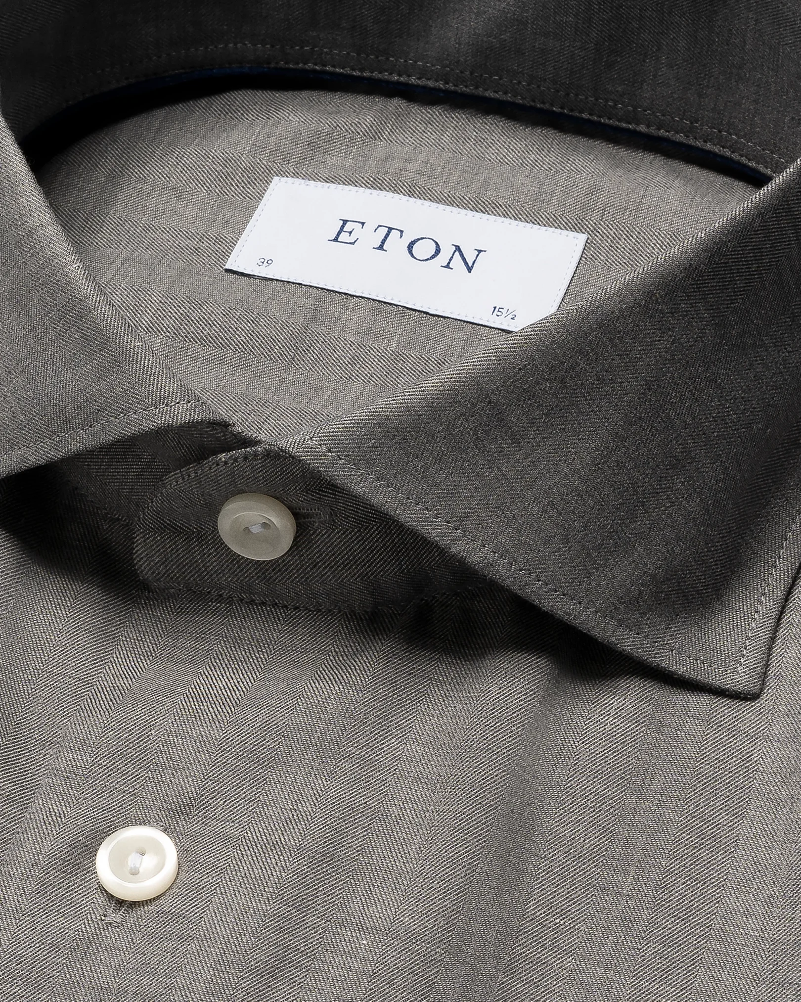 Eton - Herringbone Wrinkle Free Flannel Shirt