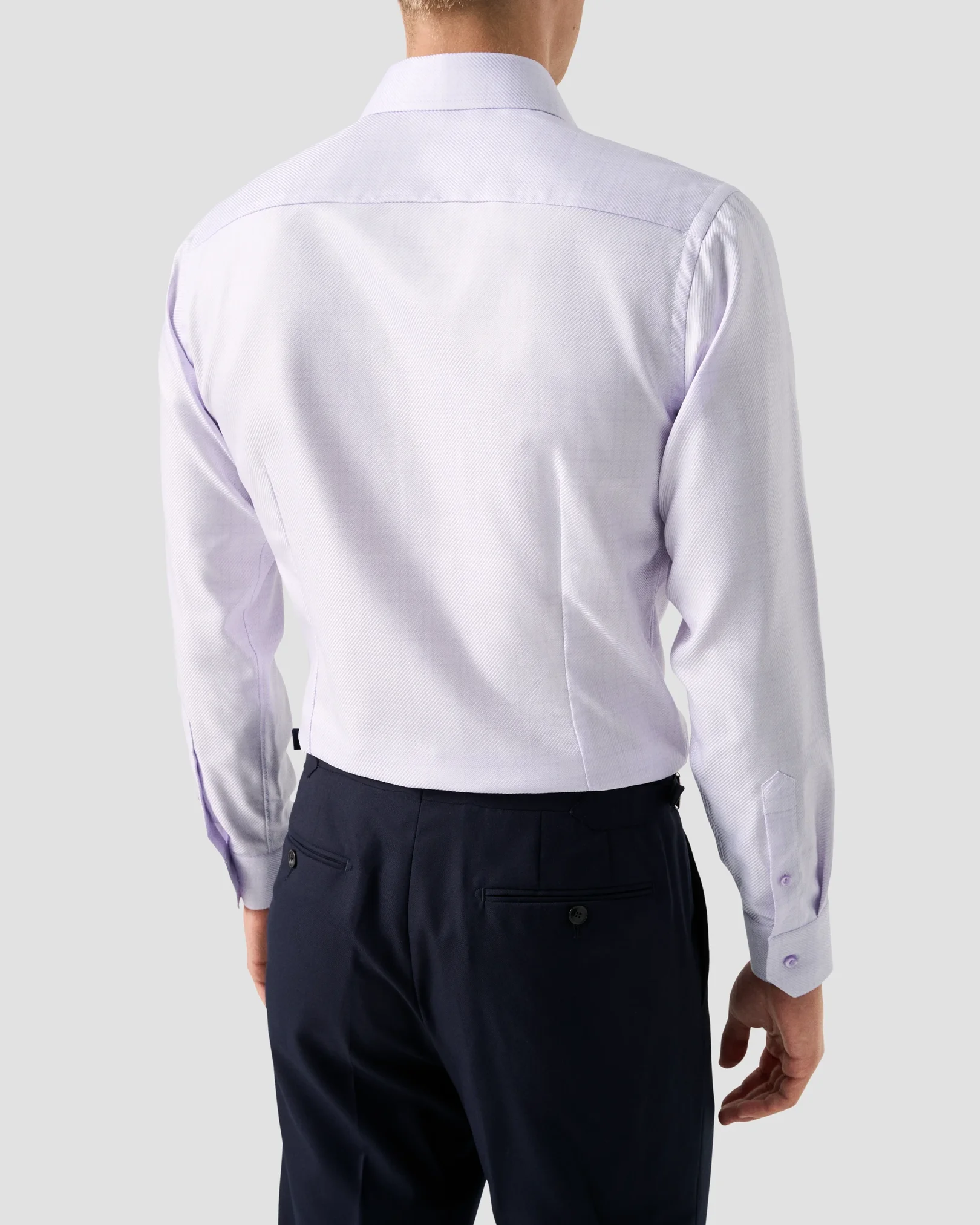 Eton - check king twill shirt cut away single slim