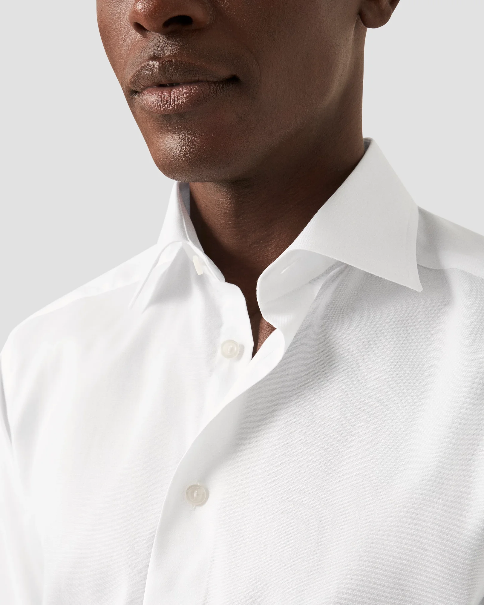 Eton - white wrinkle free twill shirt