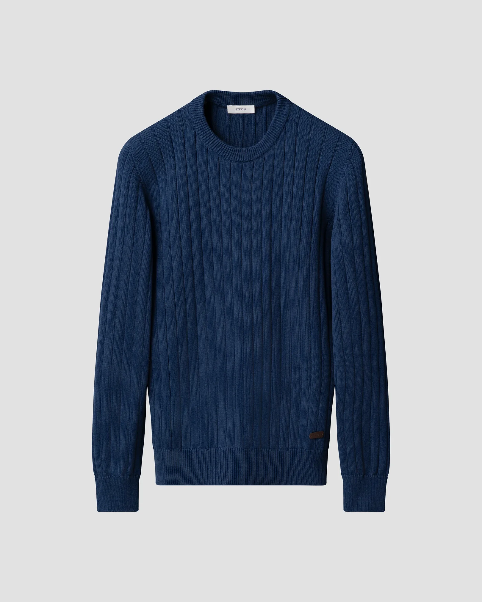 Eton - cotton structure knit crew neck 261