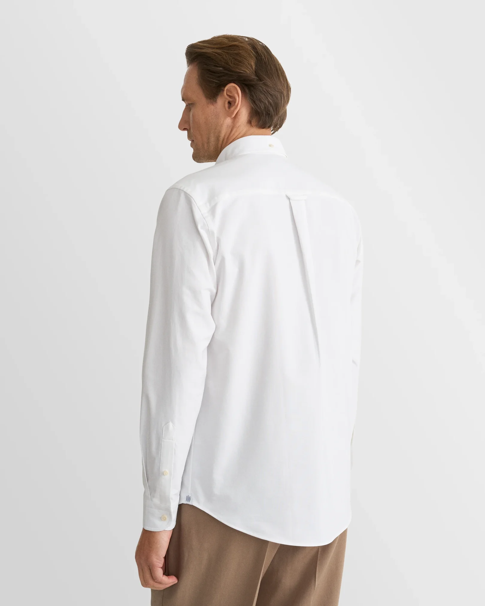 Eton - white solid oxford shirt