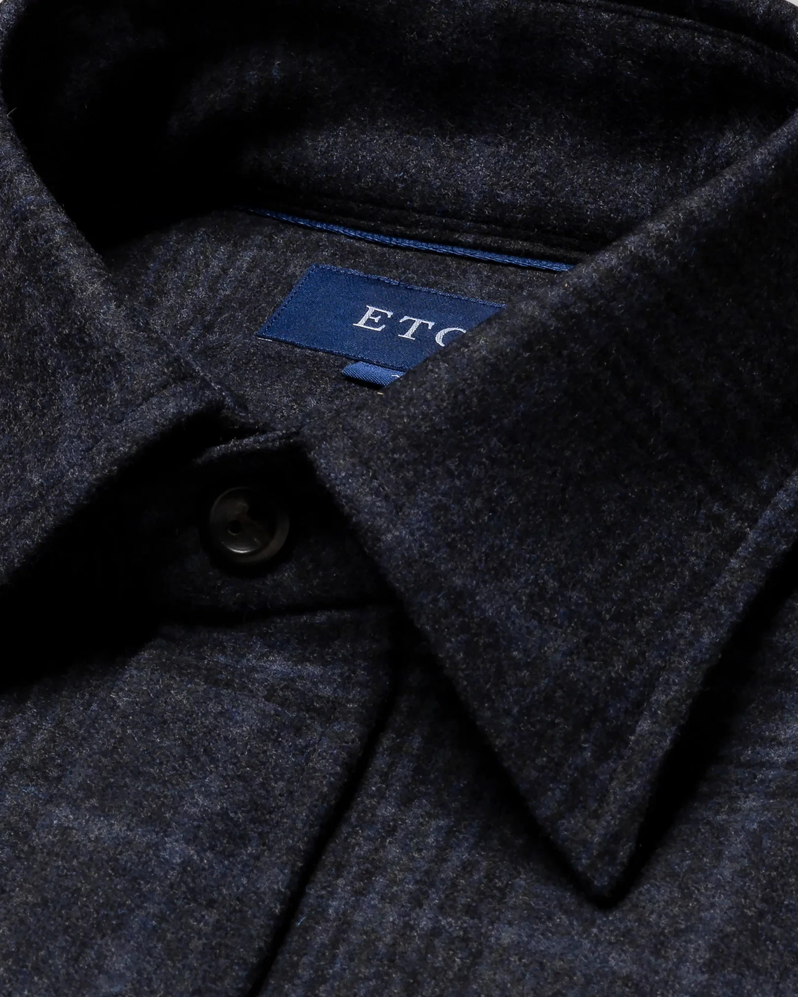 Eton - navy twill wool cashmere