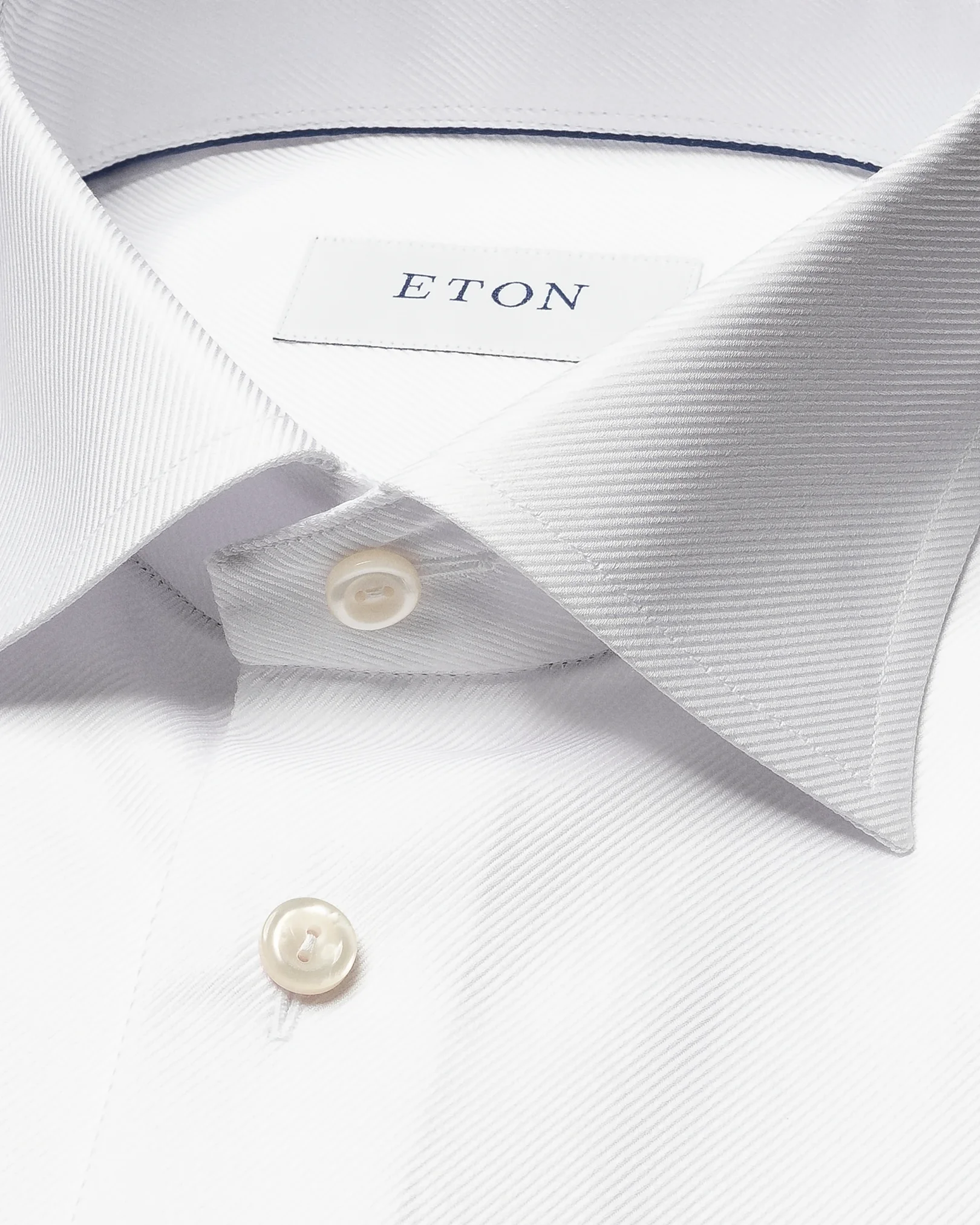 Eton - white twill french cuff shirt