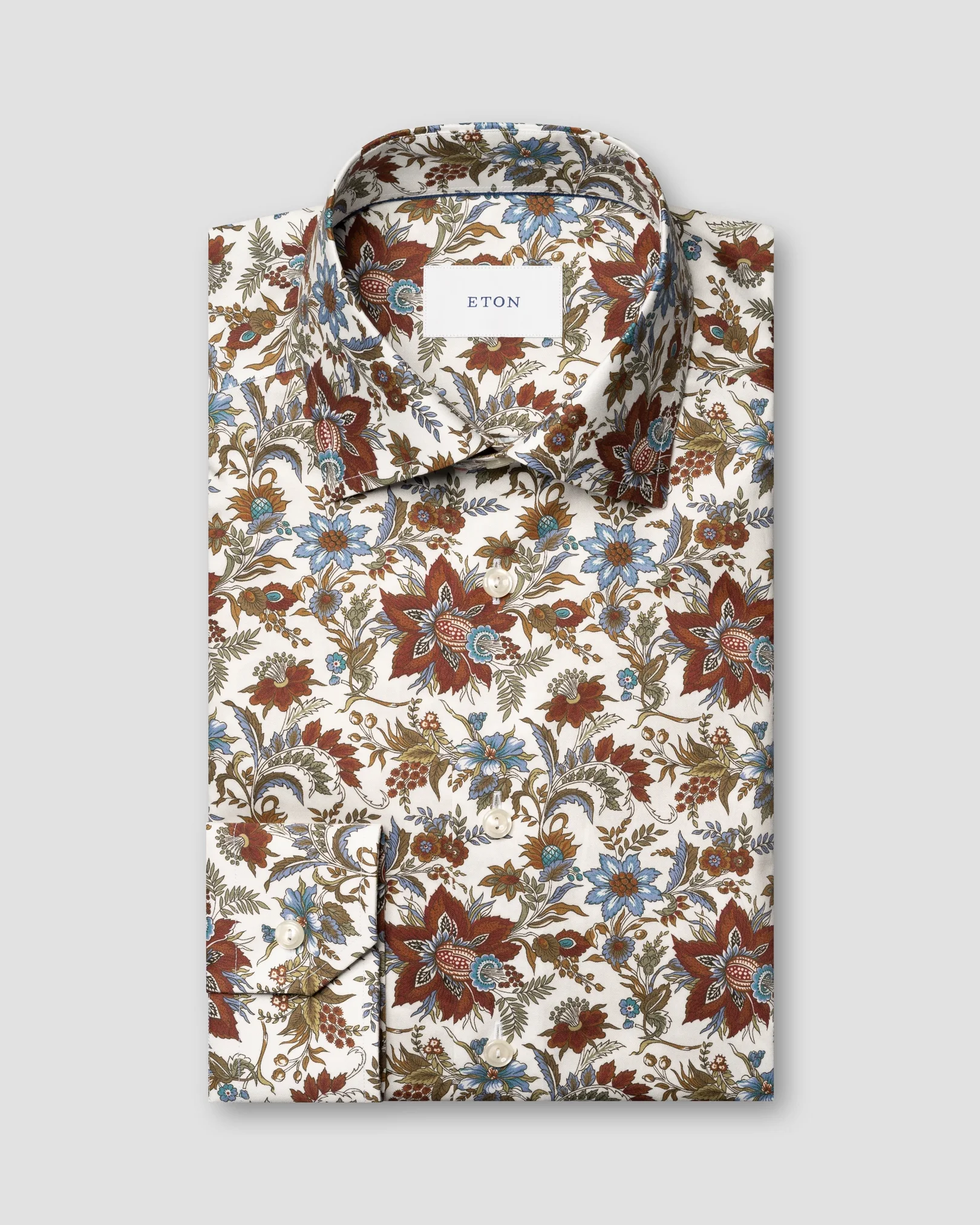 Eton - Floral Print Signature Twill Shirt