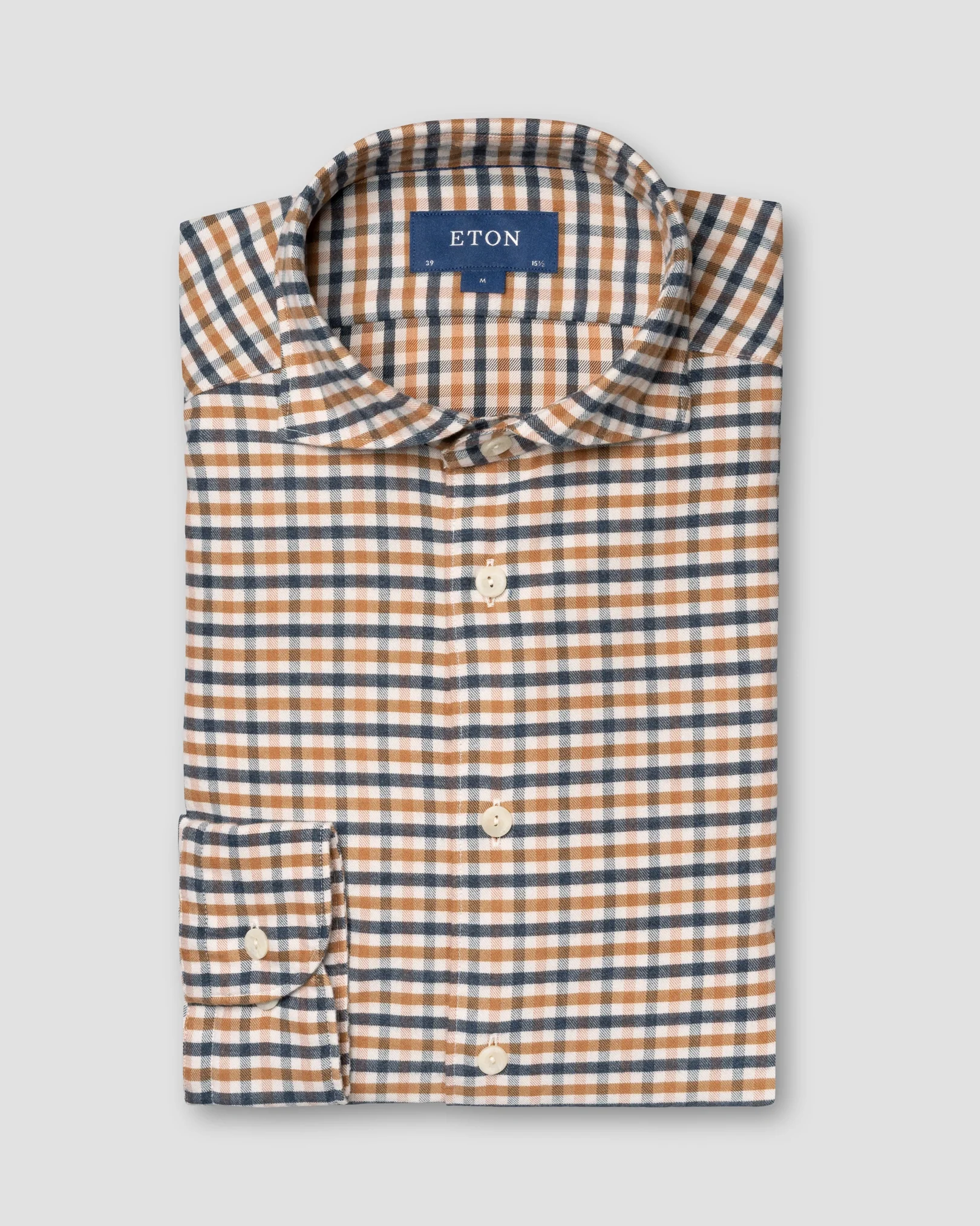 Eton - orange twill tencel flannel