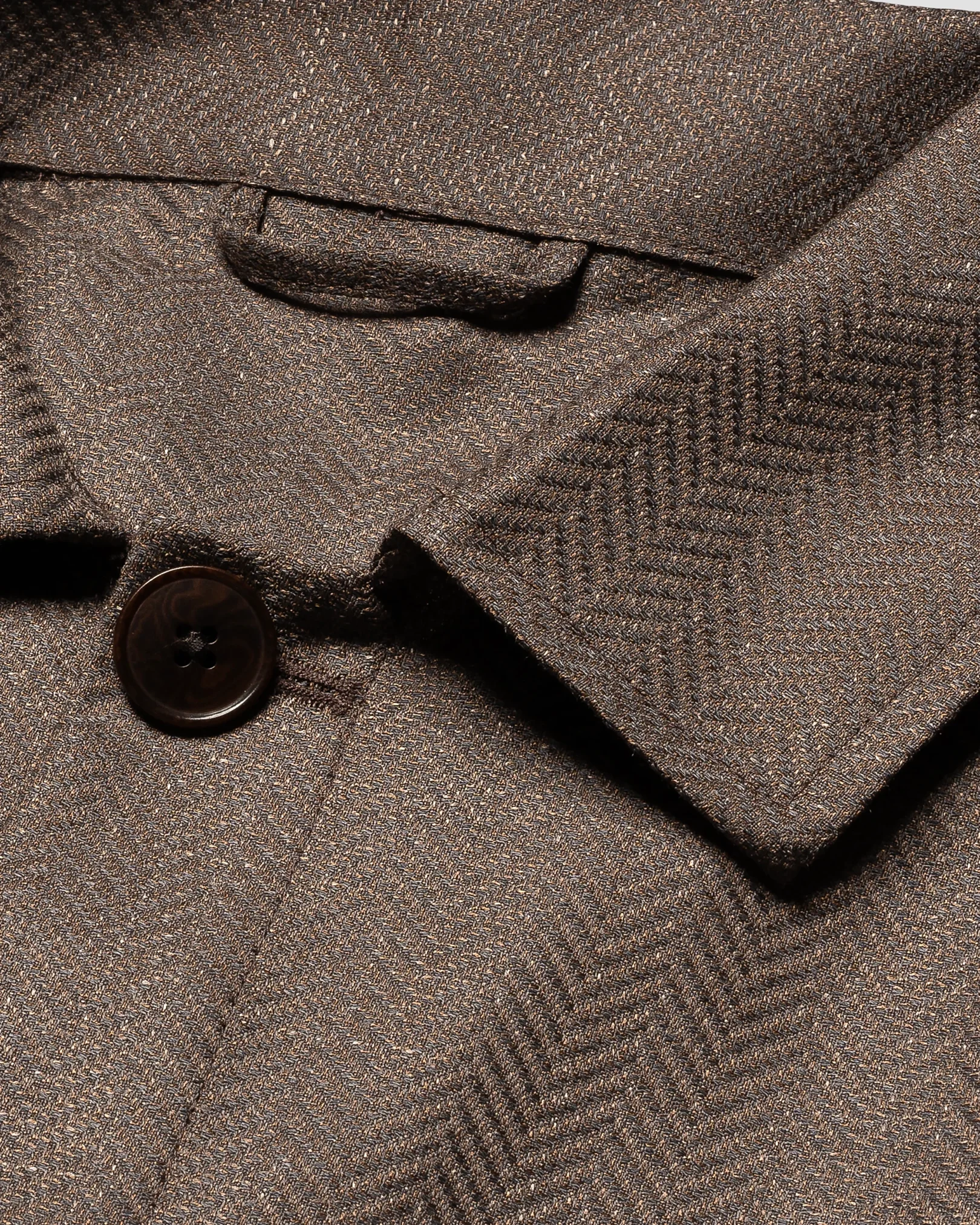 Herringbone Wool Linen Overshirt