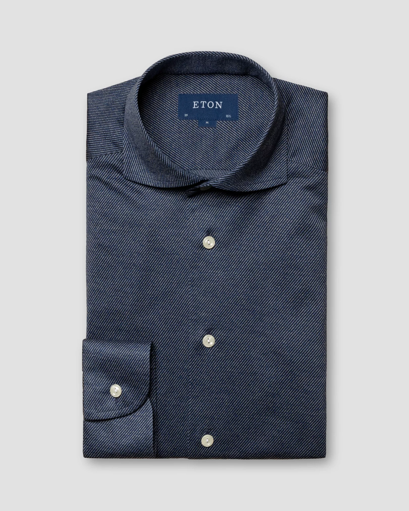 Navy King Knit Shirt - Eton