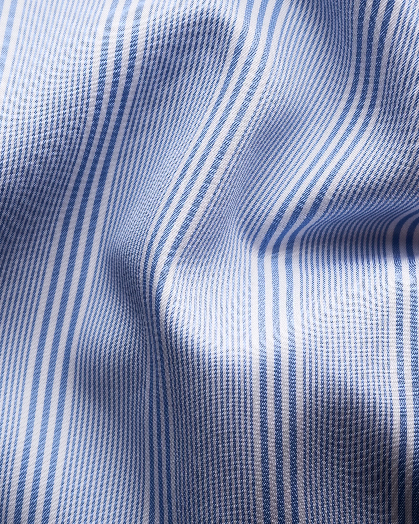 Eton - mid blue striped giza